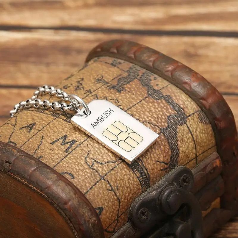 Jewelry Mobile Phone Card Sim Pendant Necklace Size ONE SIZE - 3 Thumbnail