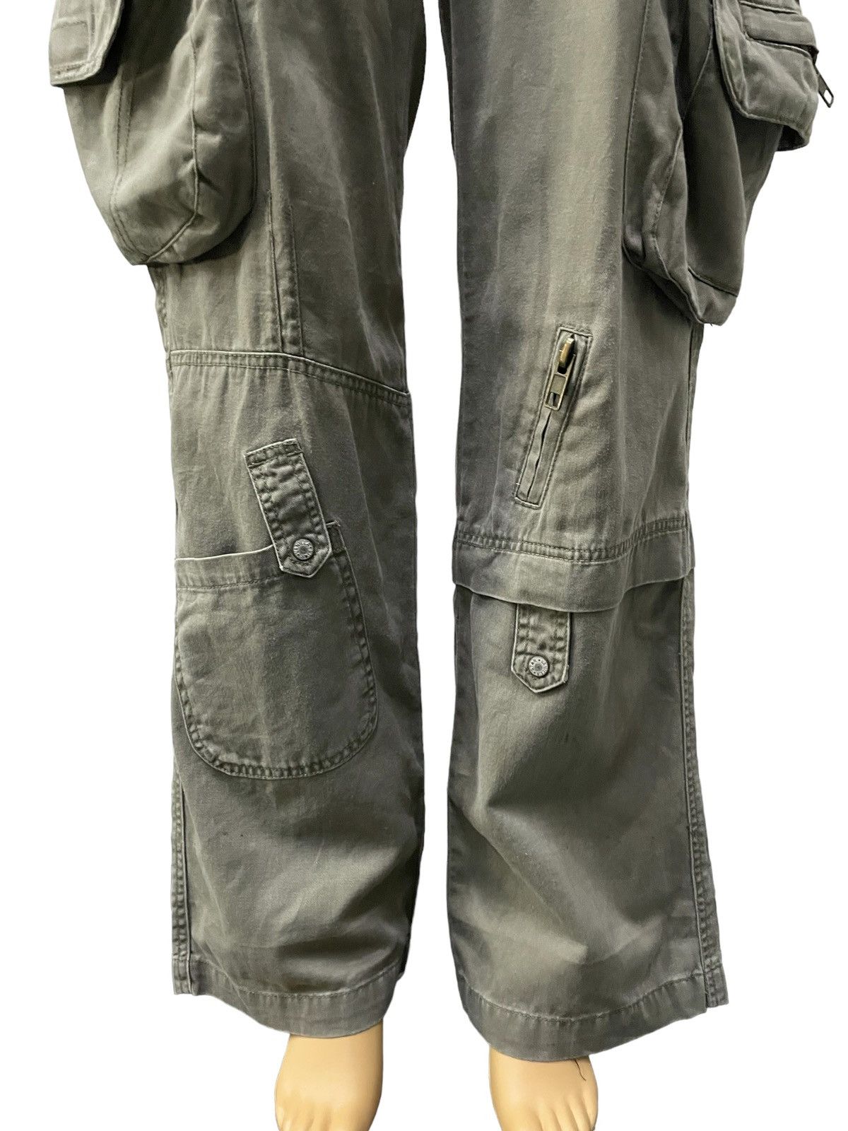 Le Grande Bleu (L.G.B.) × PPFM × Tete Homme Vanilla Star Japan Flared Gask Multi Pocket Cargo Pants Size US 30 / EU 46 - 6 Thumbnail