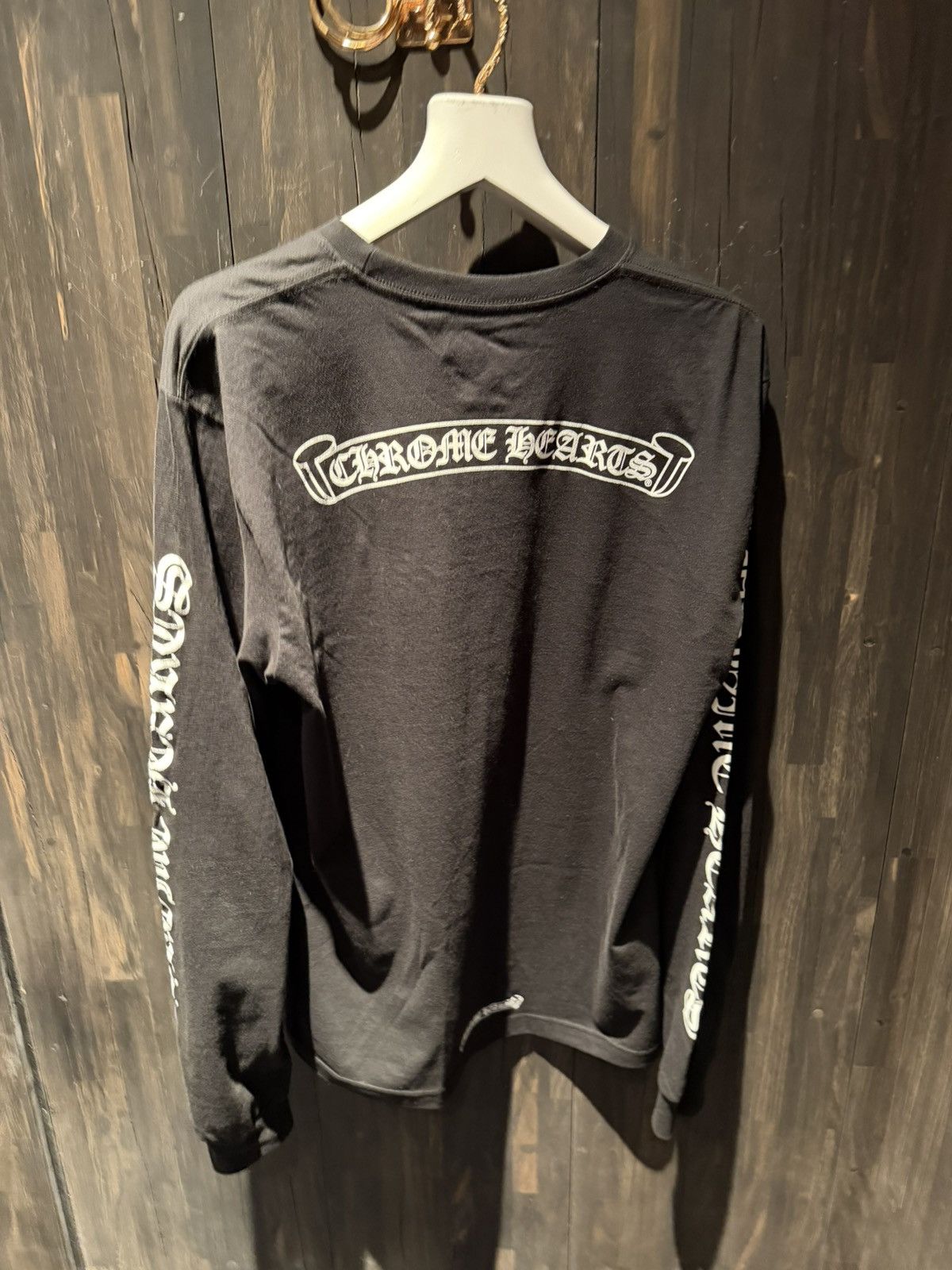 トップス Chrome Hearts Scroll long sleeve Chrome Hearts Scroll Logo Long Sleeve T-Shirt – Justin Reed