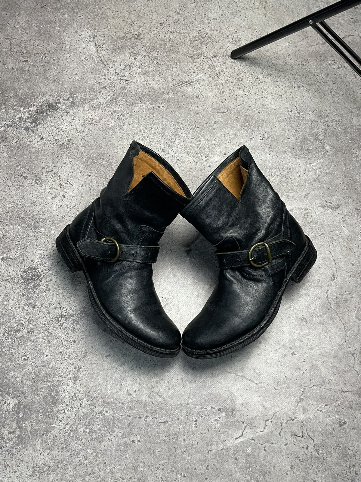 Fiorentini + Baker Fiorentini + Baker Eternity Eli Black Leather Ankle Boots Size US 6 / IT 36 - 1 Thumbnail
