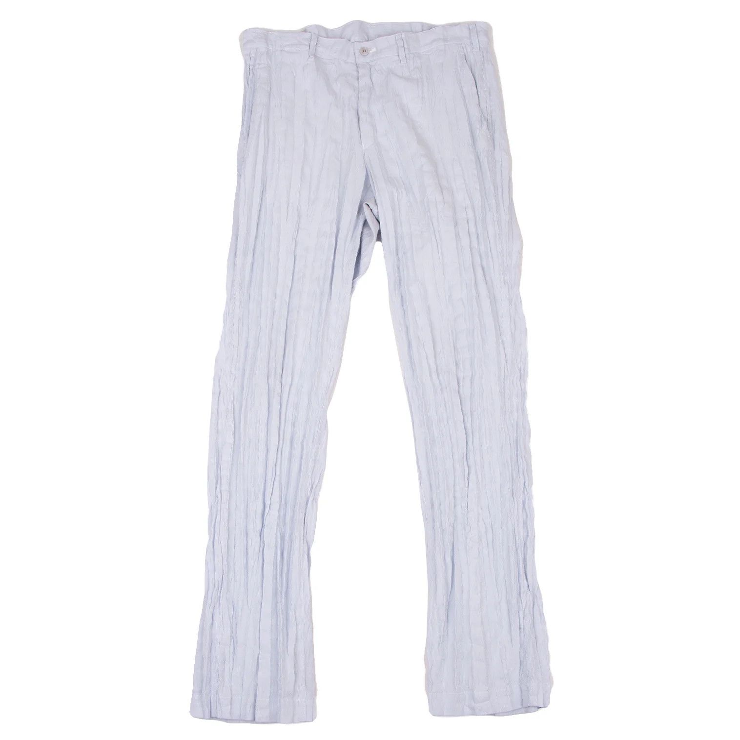 Issey Miyake Pleated Stripe Pants in Blue and White Size US 30 / EU 46 - 1 Thumbnail