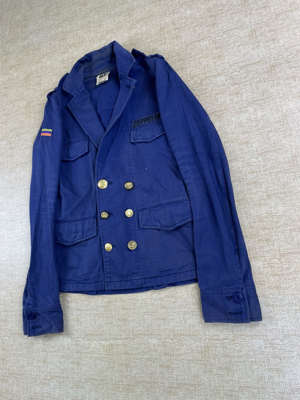 If Six Was Nine × Le Grande Bleu (L.G.B.) × Vintage VINTAGE SLY PUNK Style Led Zappelin Double Breast Jacket Size US XS / EU 42 / 0 - 3 Thumbnail