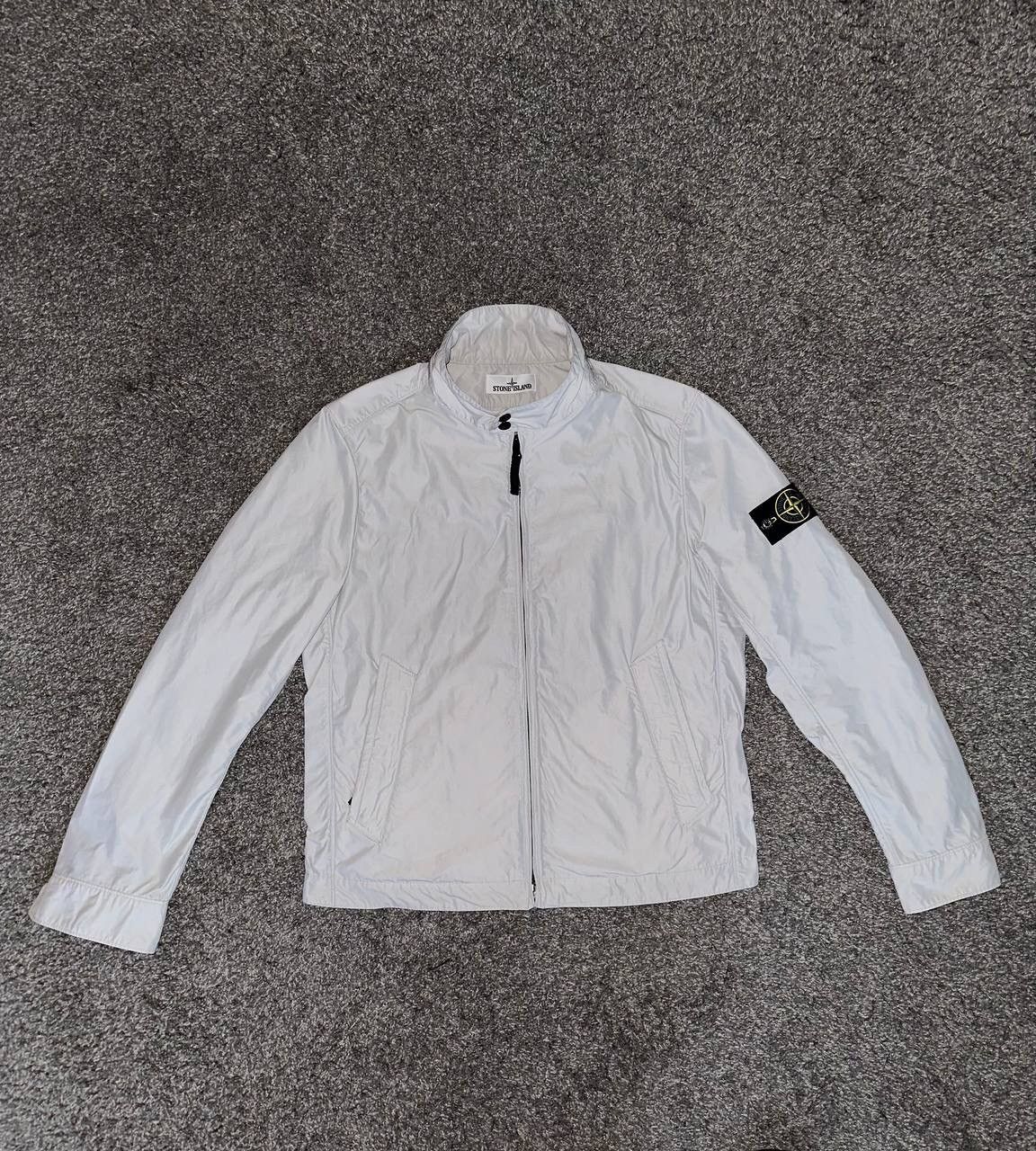image of Stone Island Micro Reps in White, Men's (Size Large)