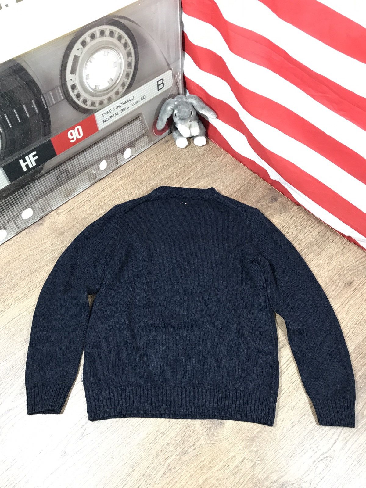 Napapijri Vintage Napapijri Knit Sweater Flag Big Logo Size US L / EU 52-54 / 3 - 9 Thumbnail
