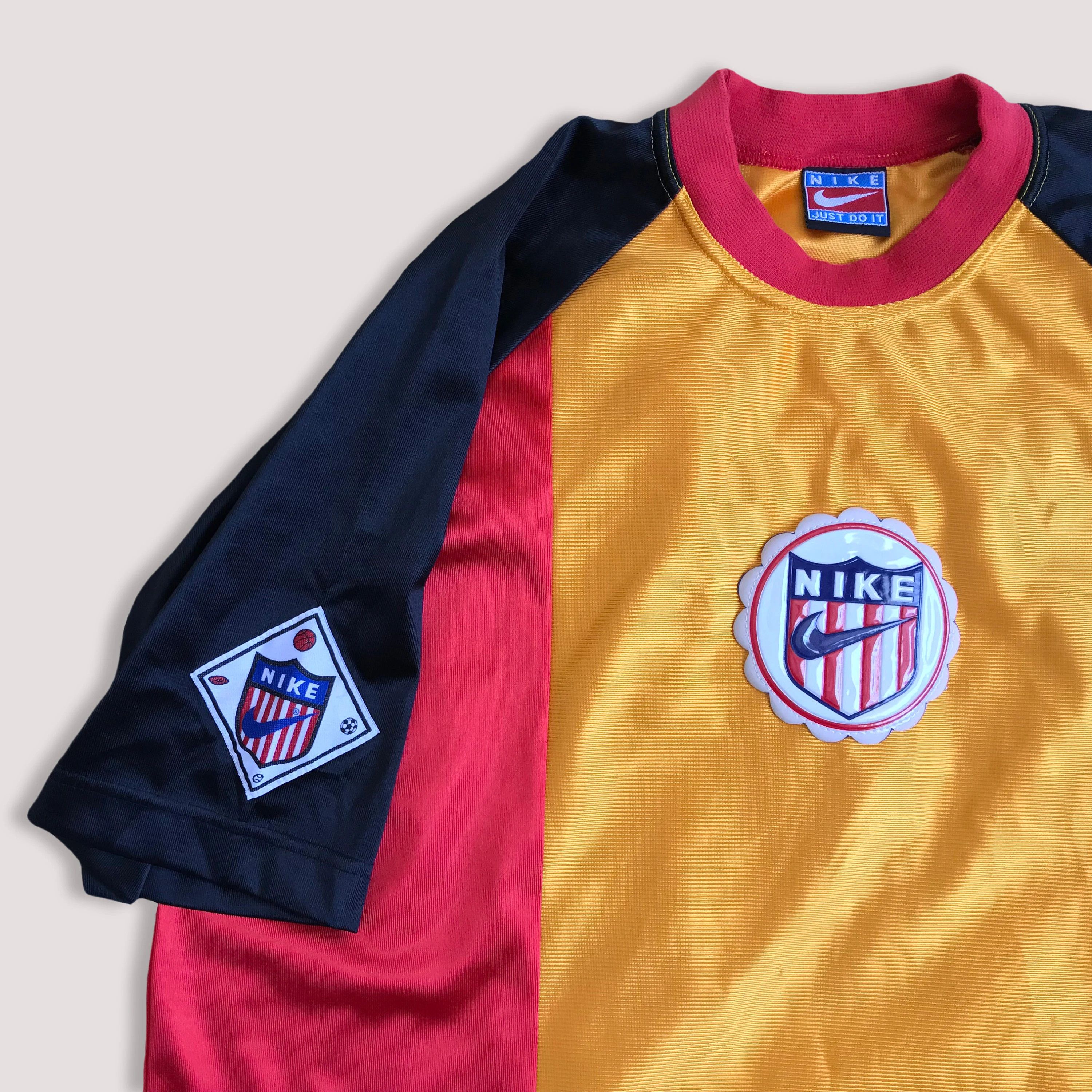 Nike Vintage 90s NIKE Jersey Football Soccer Kit Tricot Striped Size US L / EU 52-54 / 3 - 4 Thumbnail