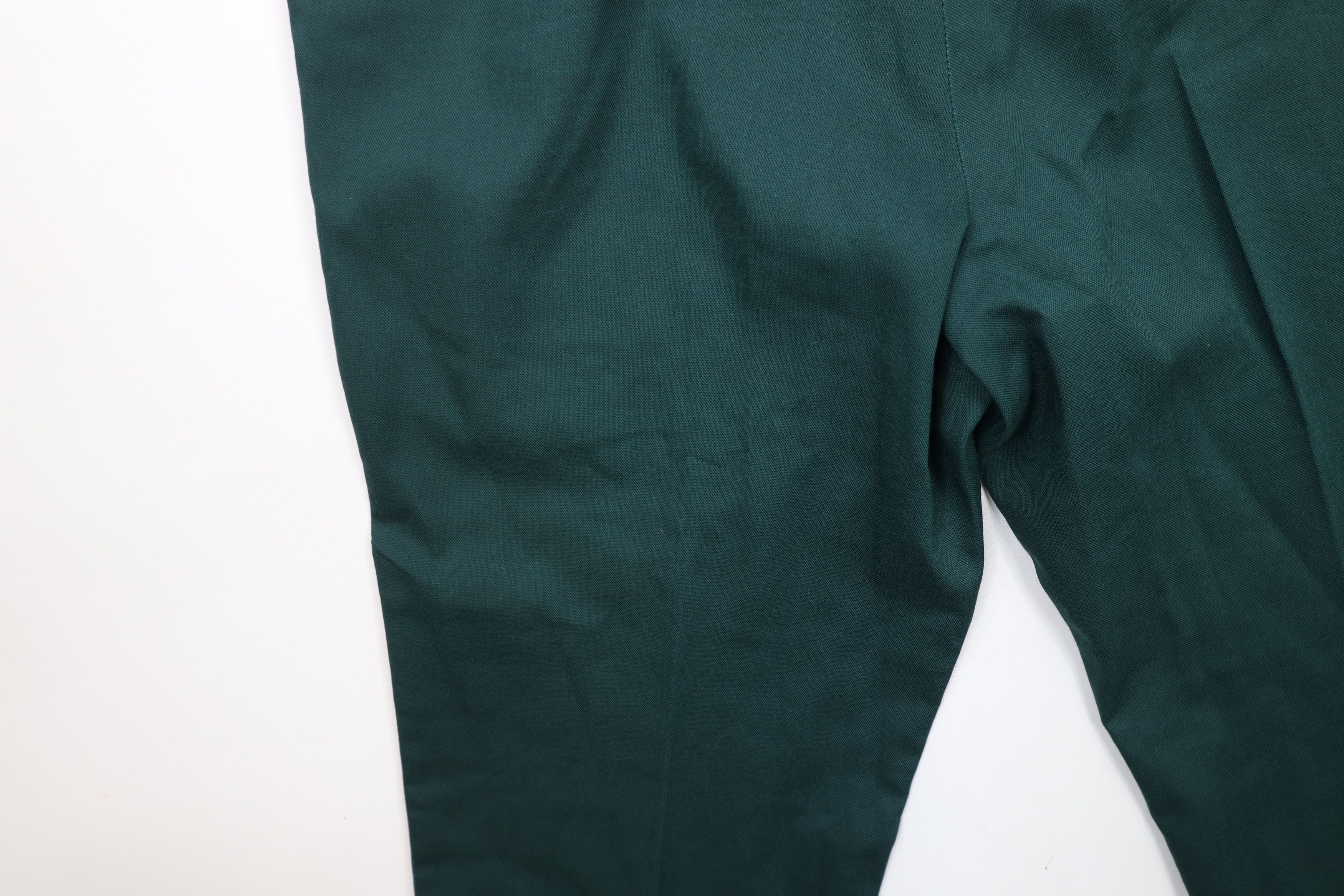Vintage Vintage 90s Streetwear Knit Wide Leg Chino Pants Green USA Size US 36 / EU 52 - 13 Thumbnail