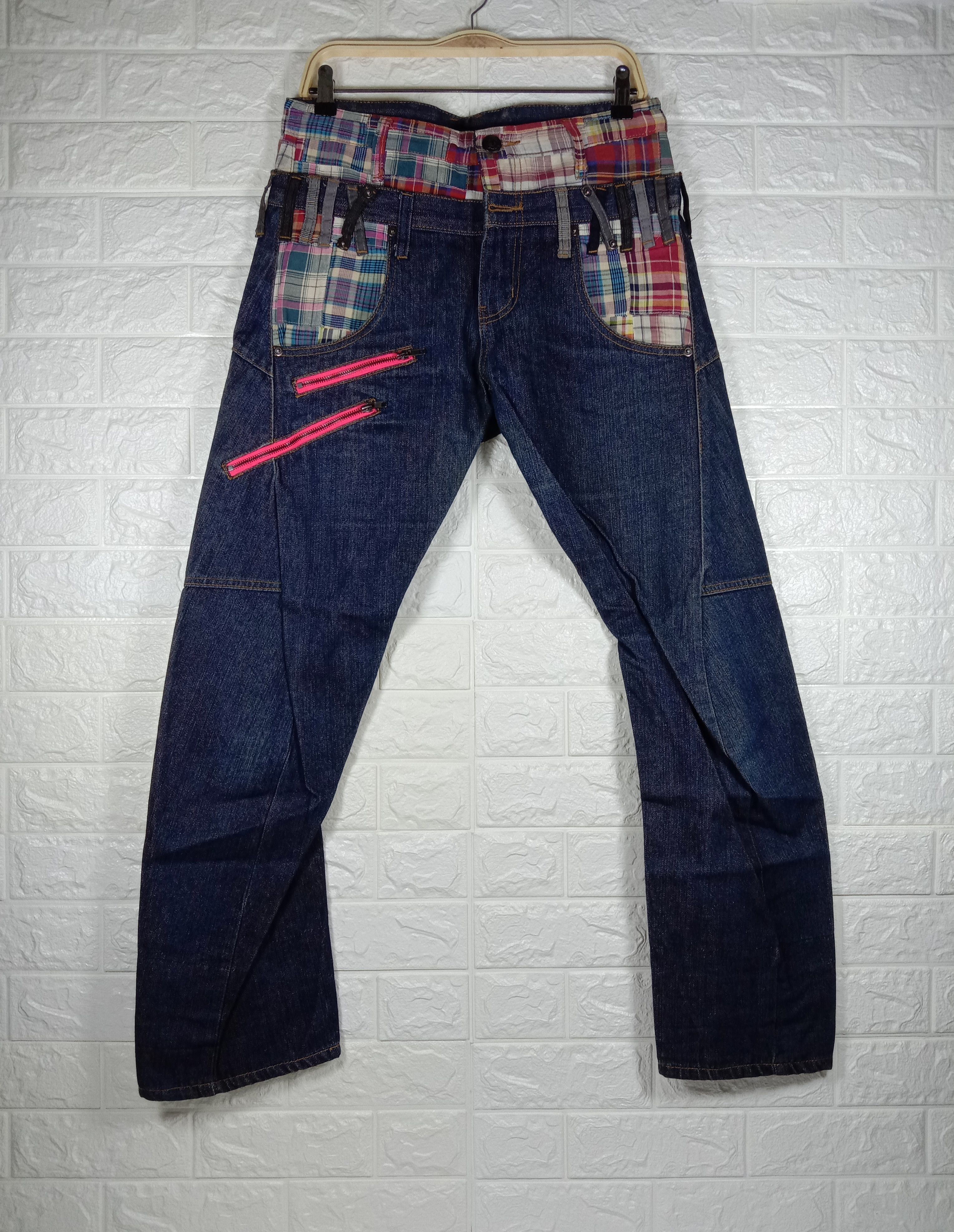 Japanese Brand Vintage Hybrid Removal Upstart Double Waist Jeans Size US 34 / EU 50 - 3 Thumbnail
