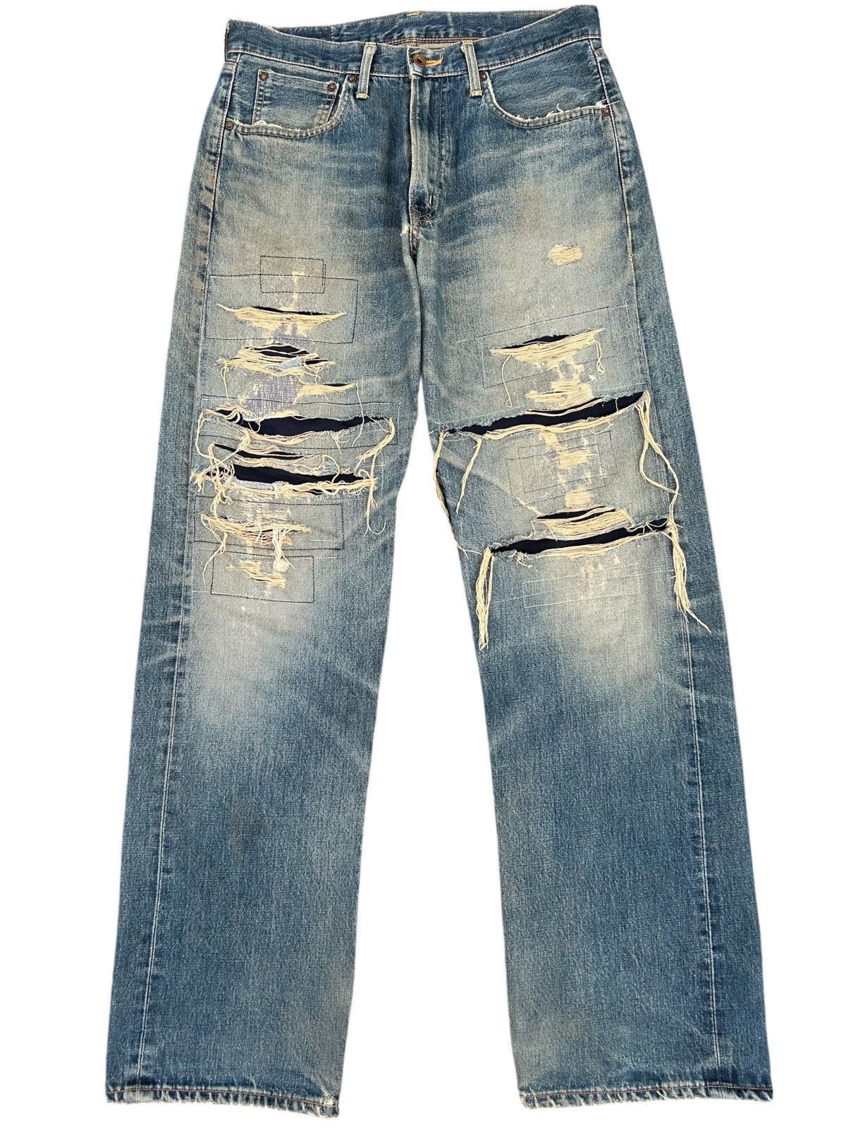 Kapital Distressed Jeans | Grailed