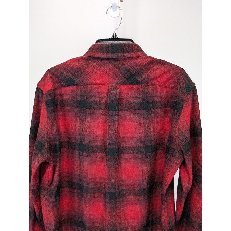 Saint Laurent Paris o1rshd1 Checked Button Up Shirt in Red/Black Size US M / EU 48-50 / 2 - 12 Thumbnail