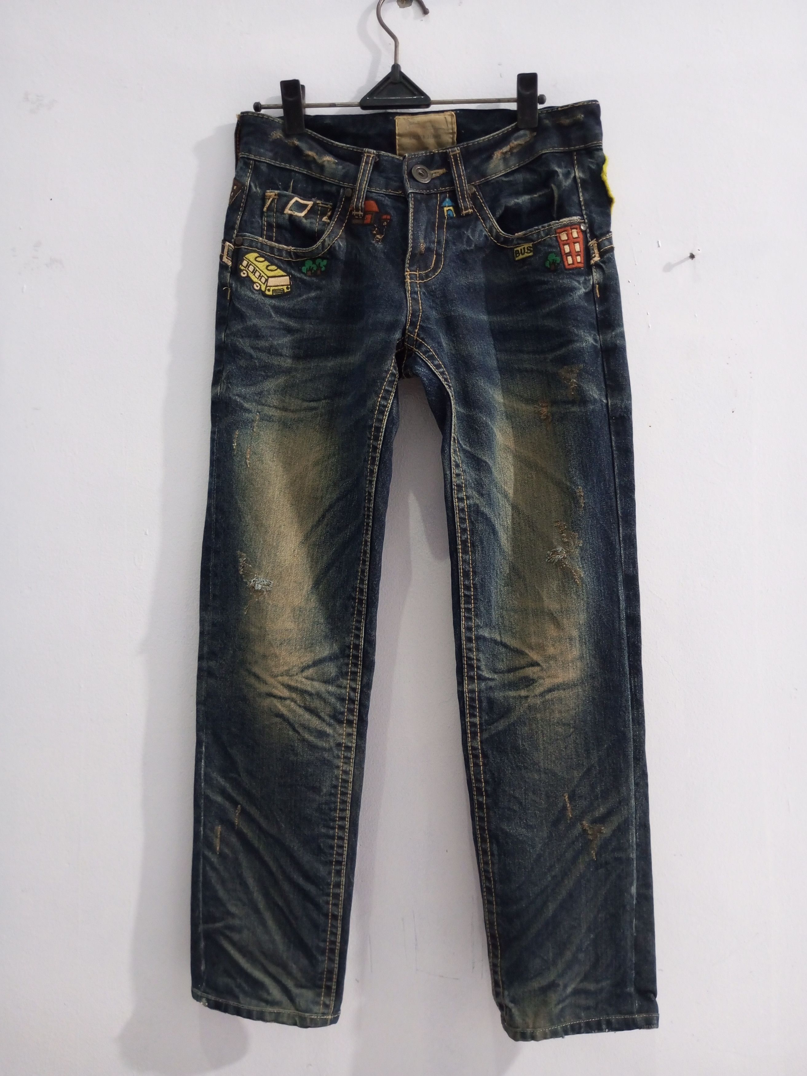 20471120 Yoshitomo nara x LOLITA Jeans Concert Club "scholl zone" Size US 29 - 2 Thumbnail