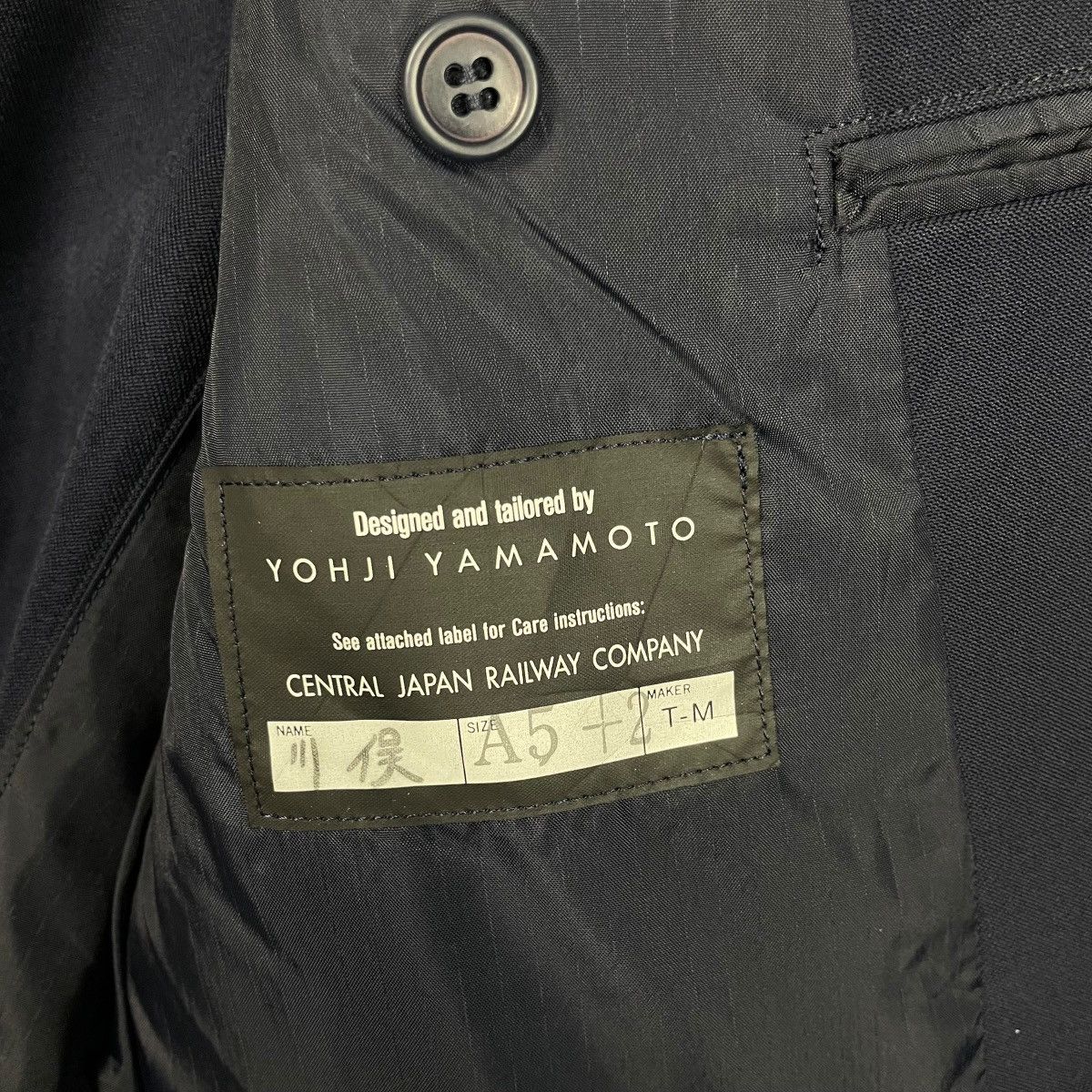 Yohji Yamamoto Yohji Yamamoto Central Japan Railway Company Blazer Jacket Size US M / EU 48-50 / 2 - 16 Thumbnail
