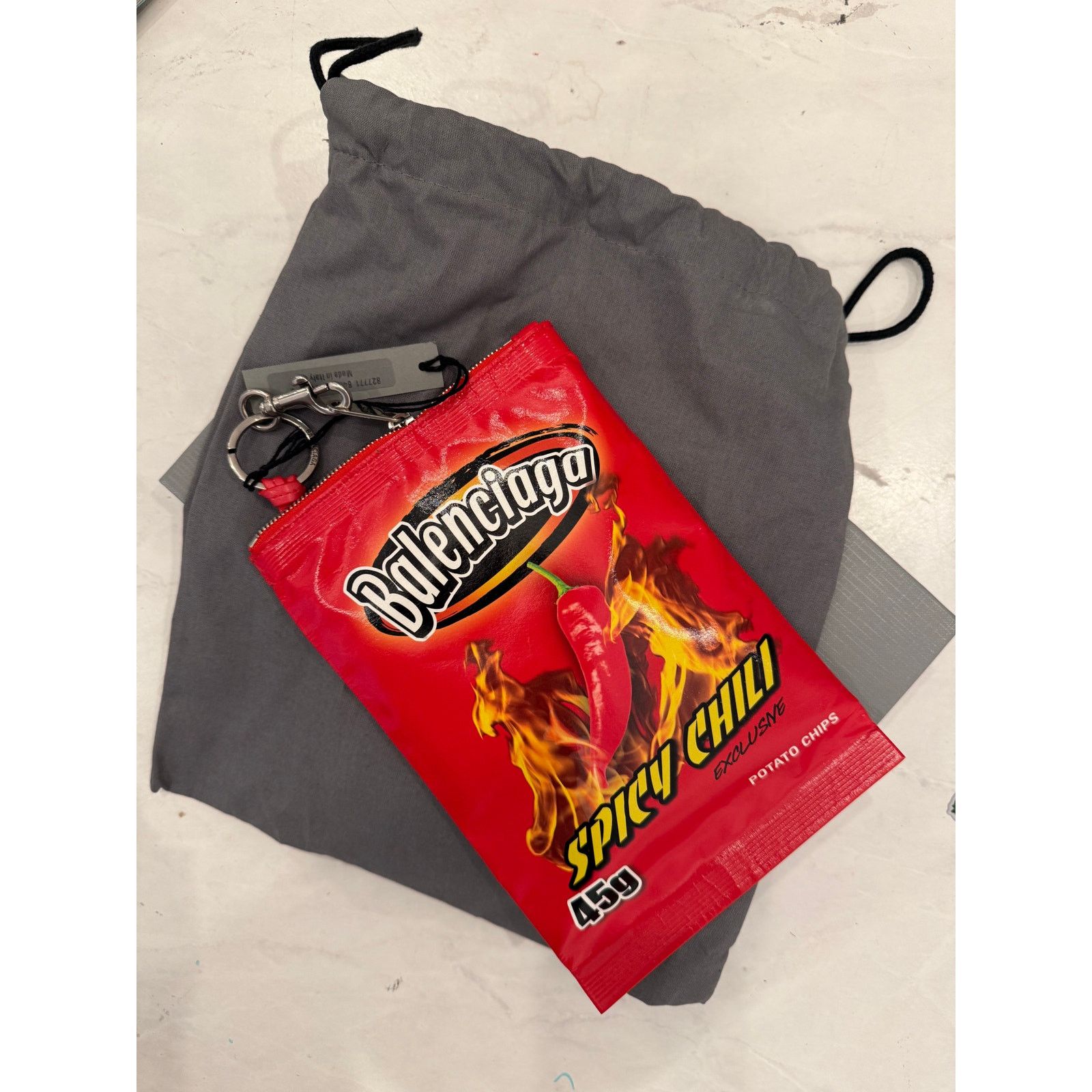 Balenciaga Balenciaga Chips Phone Holder Pouch in Red | Grailed