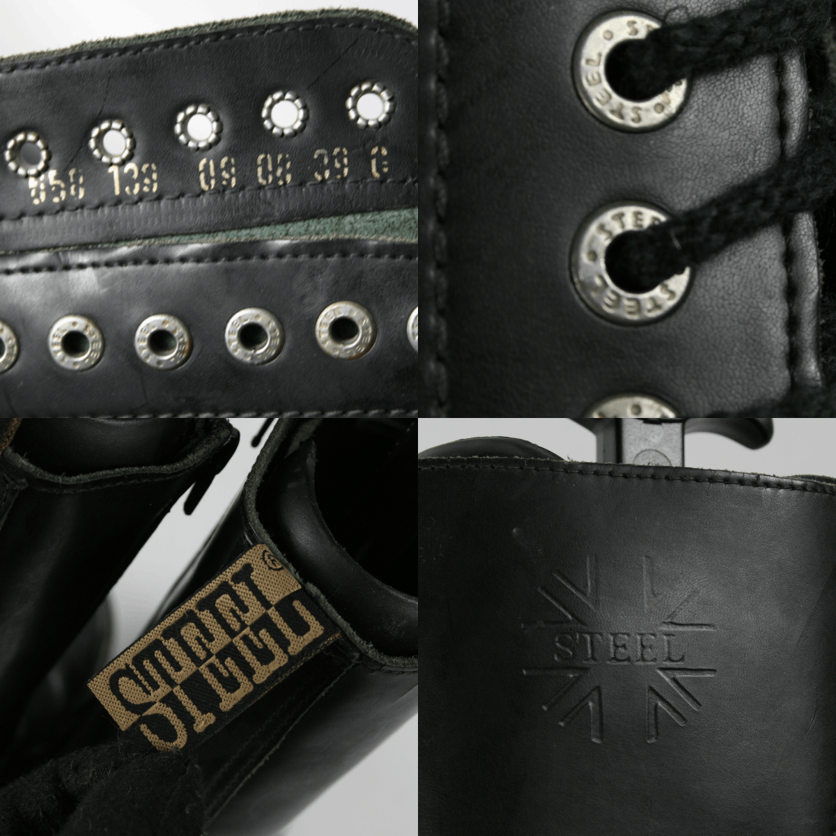 Other Steel 00S Buldozer Metal Rock Y2K High Punk Boots Vintage Size US 9 / IT 39 - 21 Thumbnail
