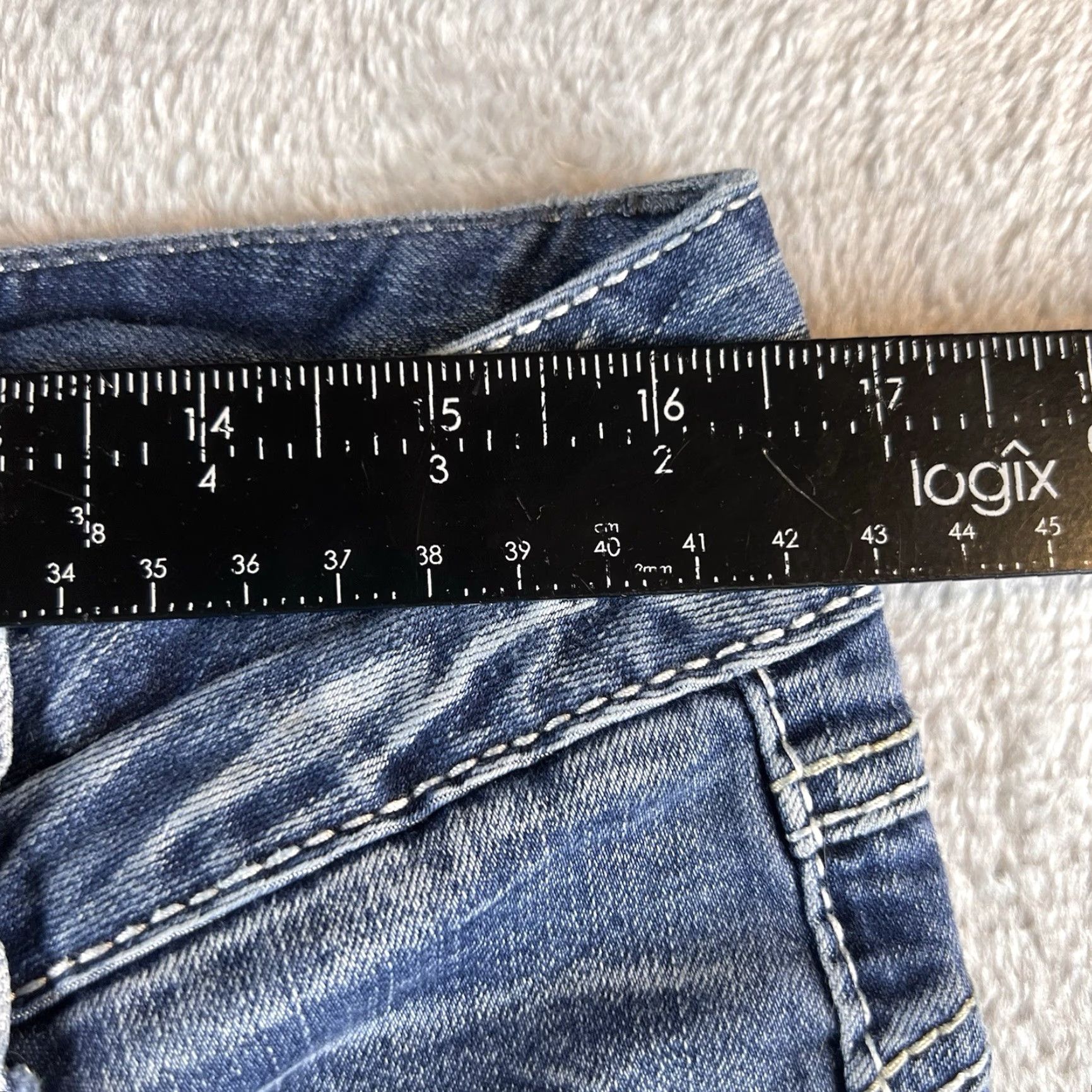 Vintage Amethyst Jeans Womens 13 Blue Skinny City Jeans Womens 13 Blue City - Amethyst Skinny Jeans Womens 13 City Blue mens? Size 34" / US 12 / IT 48 - 5 Thumbnail