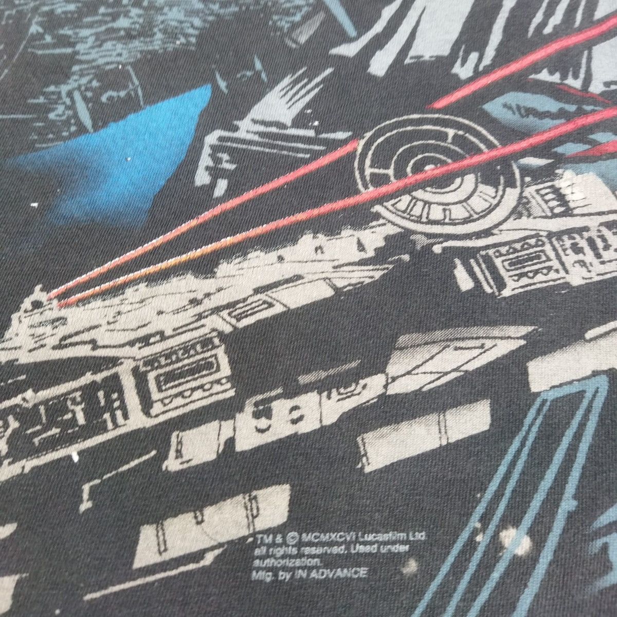 Star Wars Vintage 1990s Star Wars All Over Print Tee Size US XL / EU 56 / 4 - 3 Thumbnail