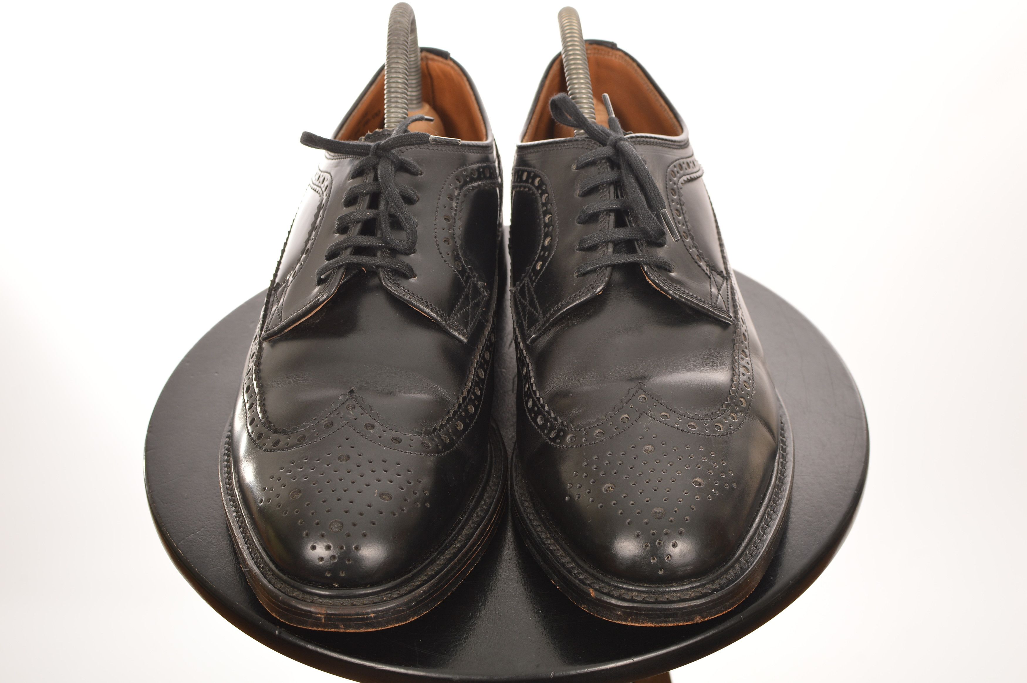 Loake DDP Loake 803B Black Leather Brogue Lace Up Shoes Size US 9 / EU 42 - 4 Thumbnail