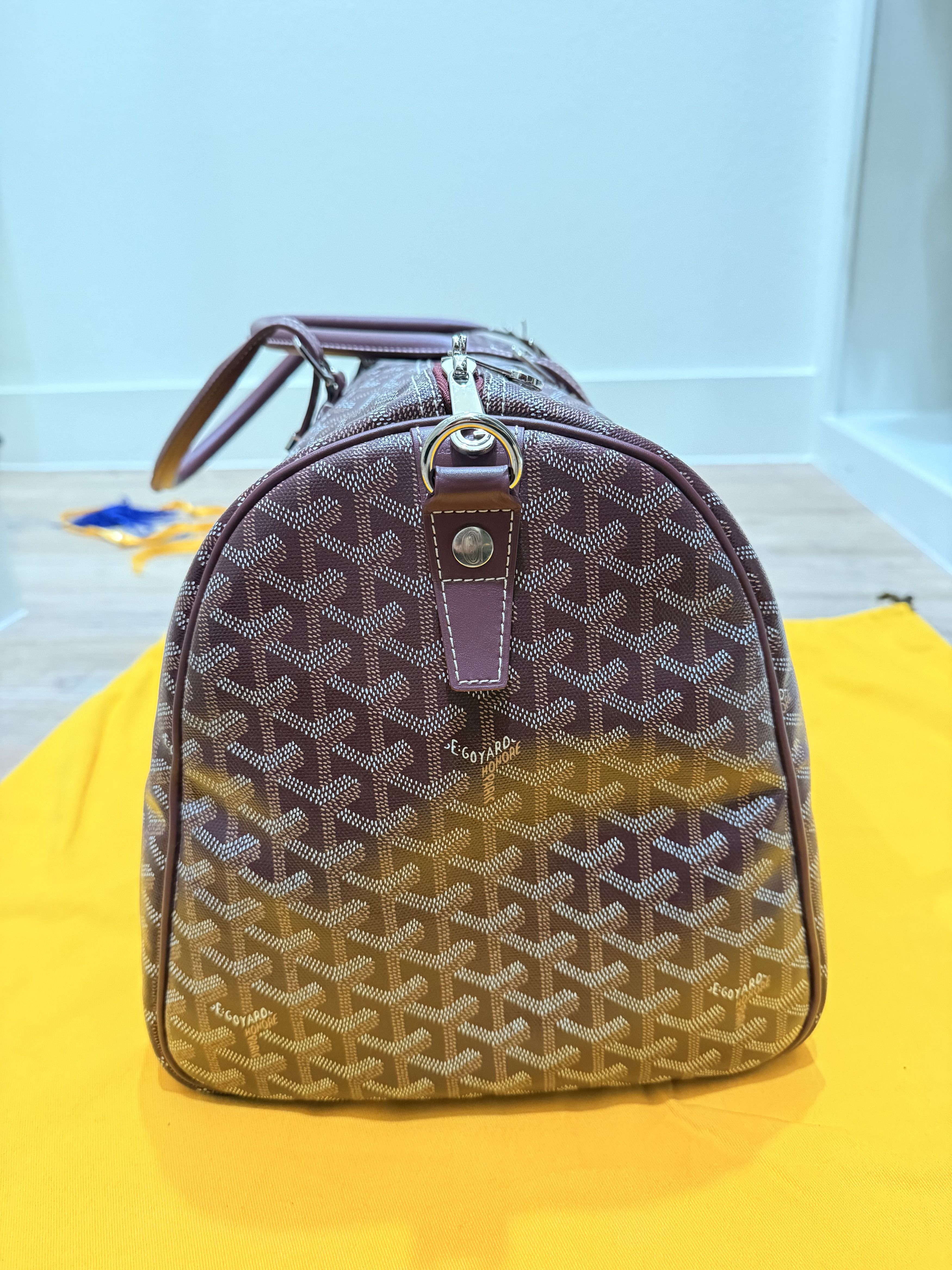 Goyard Boston 50 Burgundy Size ONE SIZE - 8 Thumbnail