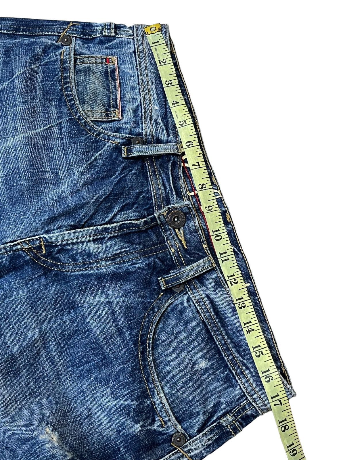 Cult Of Individuality SICK JAPANESE CULT OF INDIVIDUALITY SELVEDGE DISTRESS DENIM Size US 34 / EU 50 - 15 Thumbnail