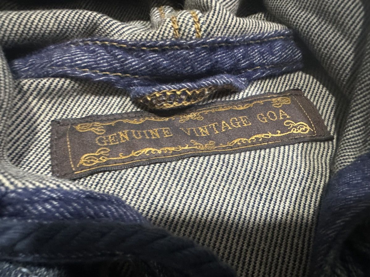 If Six Was Nine × Japanese Brand × Le Grande Bleu (L.G.B.) 🔥Y2K Vintage G.O.A Indigo Denim Hoodie Zip Jacket Distressed Size US S / EU 44-46 / 1 - 6 Thumbnail