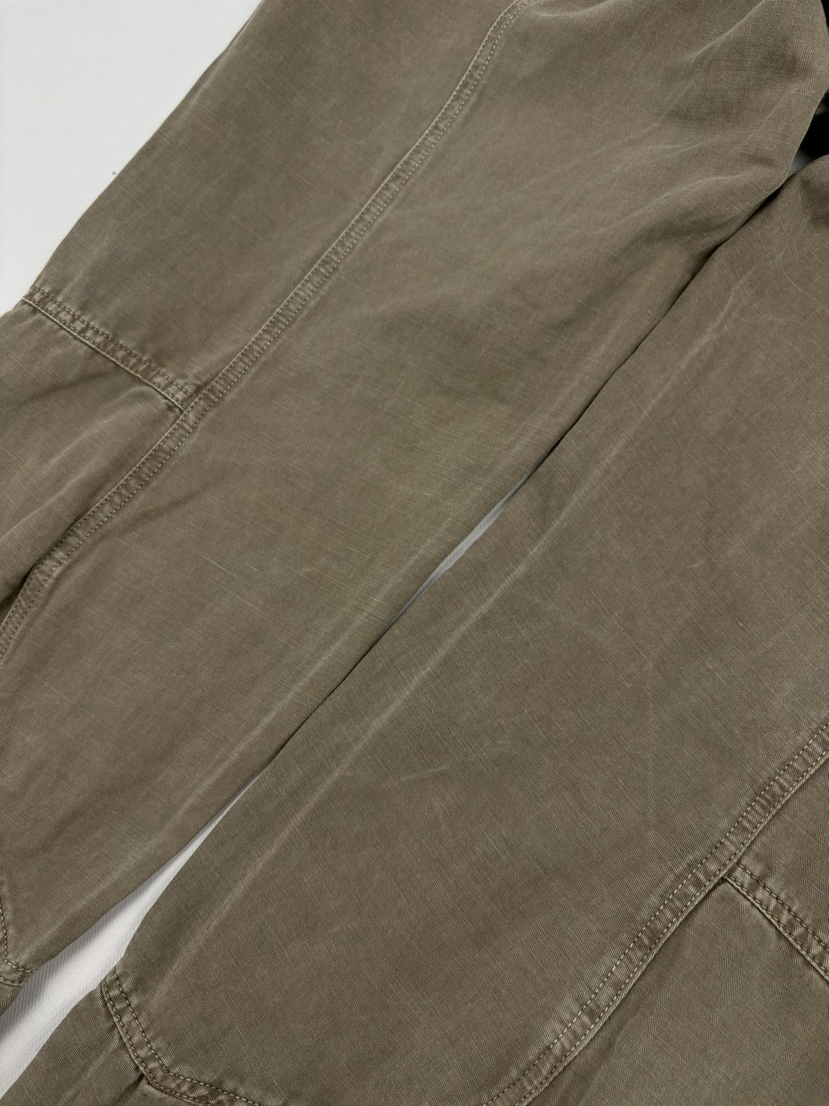 Prada Archive Linen-Cotton Garment Dyed Pants Cargo Zip Trousers Size US 33 - 20 Thumbnail