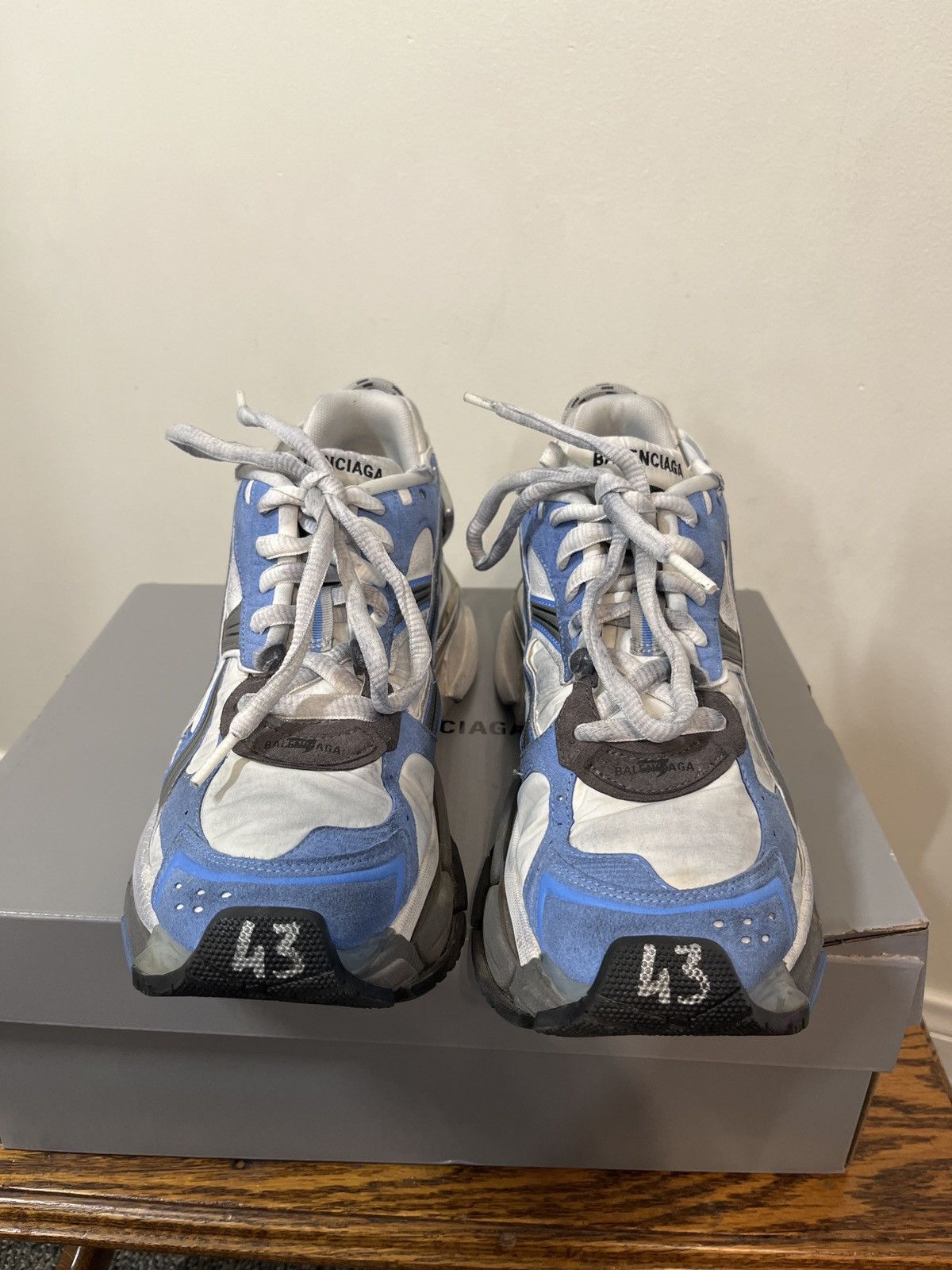 Balenciaga Runners in Blue/Black/White Size US 10 / EU 43 - 3 Thumbnail