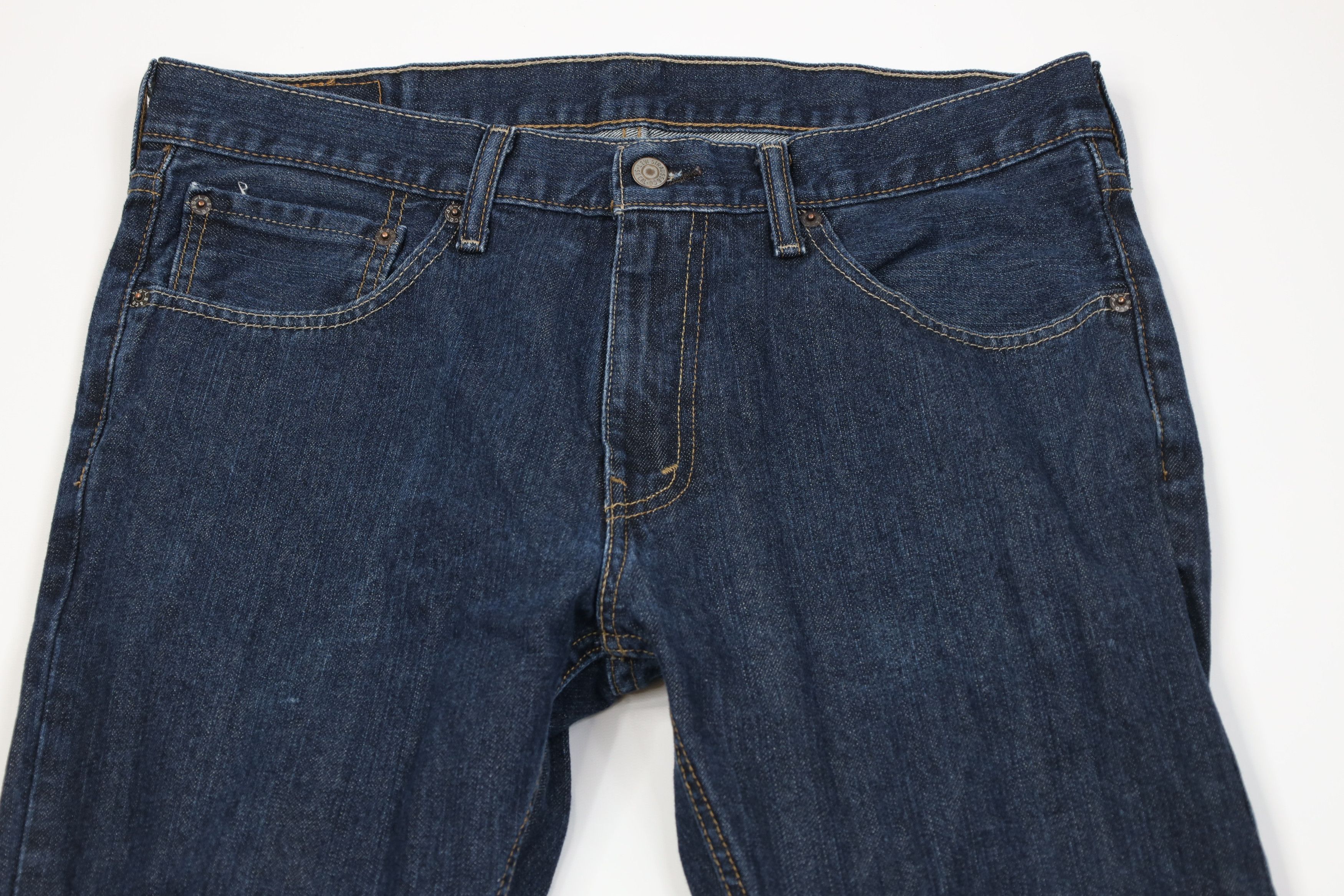 Levi's Vintage Y2K Levis 527 Slim Boot Cut Flared Denim Jeans Blue Size US 34 / EU 50 - 2 Thumbnail
