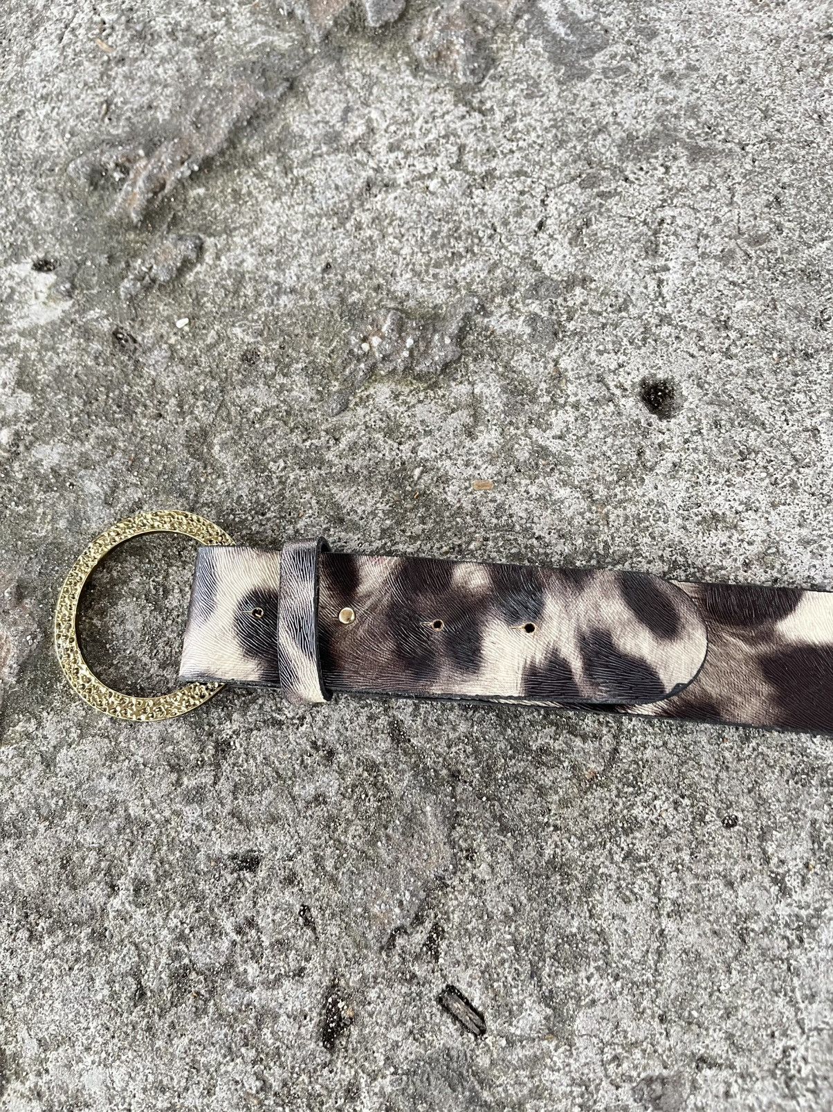 Japanese Brand Leopard wide belts Size ONE SIZE - 6 Thumbnail
