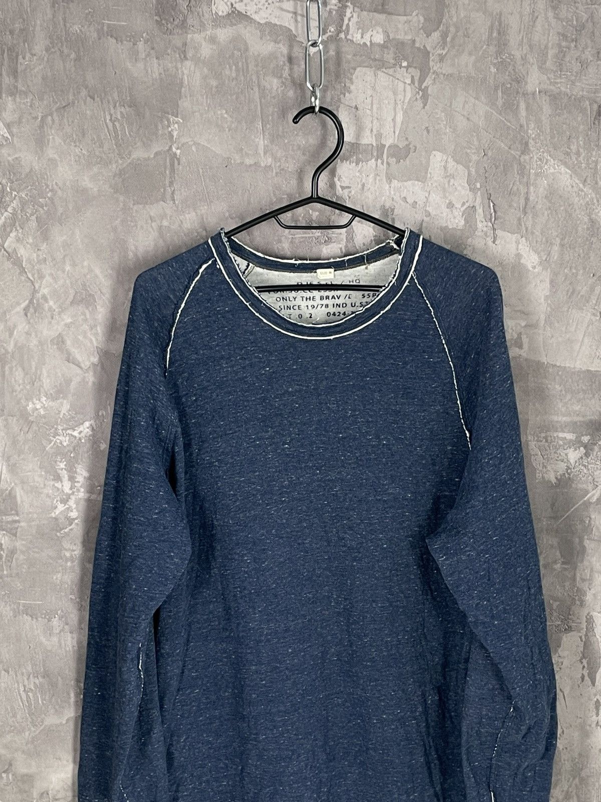 20471120 × Diesel Vintage Diesel Grunge Distressed Long Sleeve T shirt Size US M / EU 48-50 / 2 - 2 Thumbnail