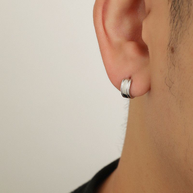 Jewelry × Sterling Silver Future Earrings One Pairs Chrome Jewelry Size ONE SIZE - 2 Thumbnail