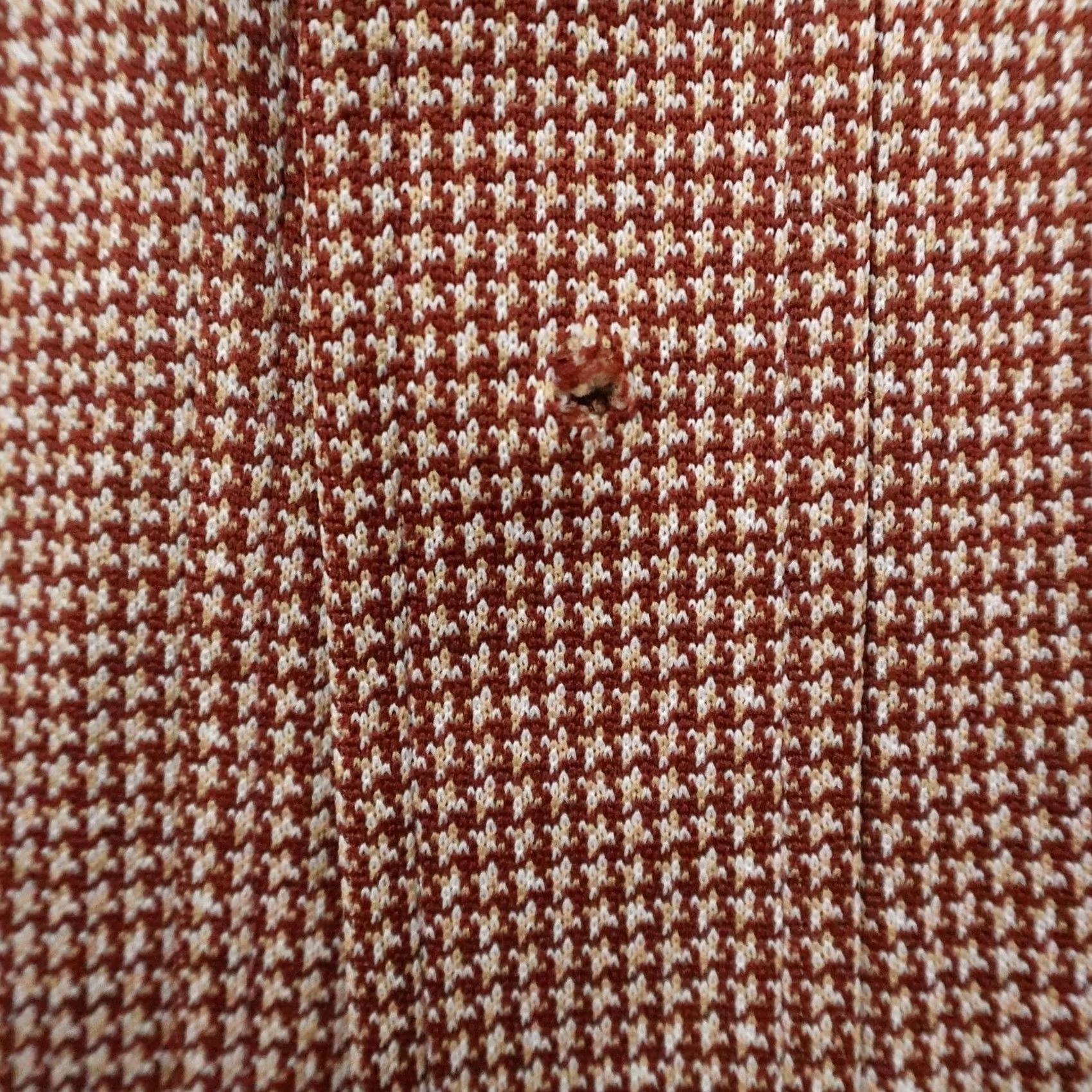 Lee VINTAGE Lee Shirt Mens Large Brown Houndstooth Pearl Snap Western 70s Shacket Size US L / EU 52-54 / 3 - 4 Thumbnail