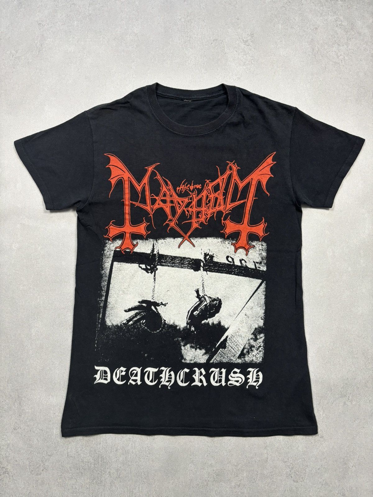Band Tees Vintage Mayhem Deathcrush Black Metal Band T-Shirt Opium Tee Size US S / EU 44-46 / 1 - 1 Thumbnail