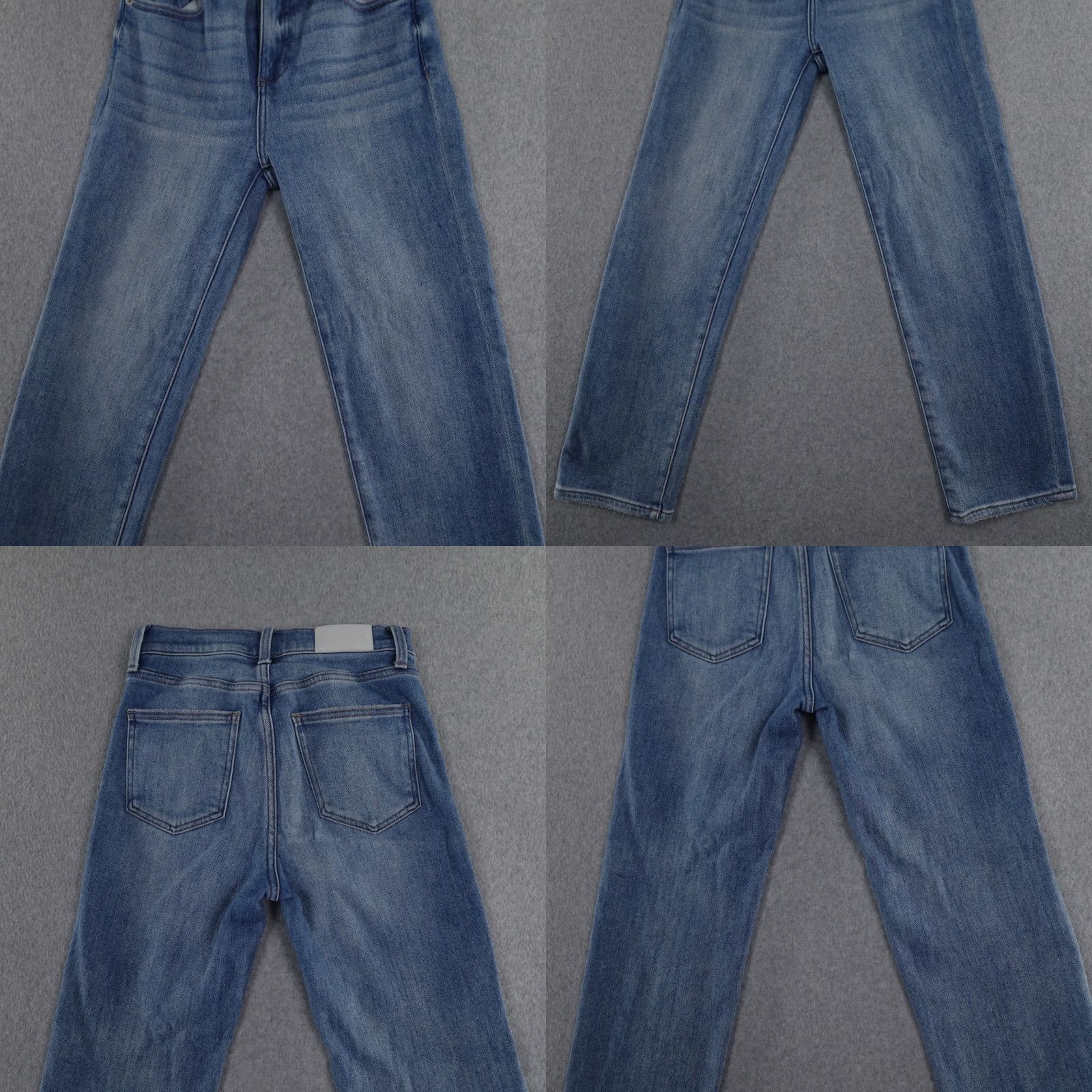 Pistola PISTOLA Jeans Womens 26 (26X25) Light Wash Blue High Rise Button Fly Distressed Jeans Size 26" / US 2 / IT 38 - 9 Thumbnail