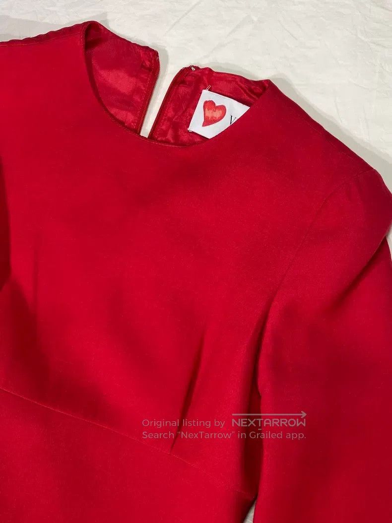 Valentino Valentino Red long-sleeved dress Size S / US 4 / IT 40 - 2 Thumbnail