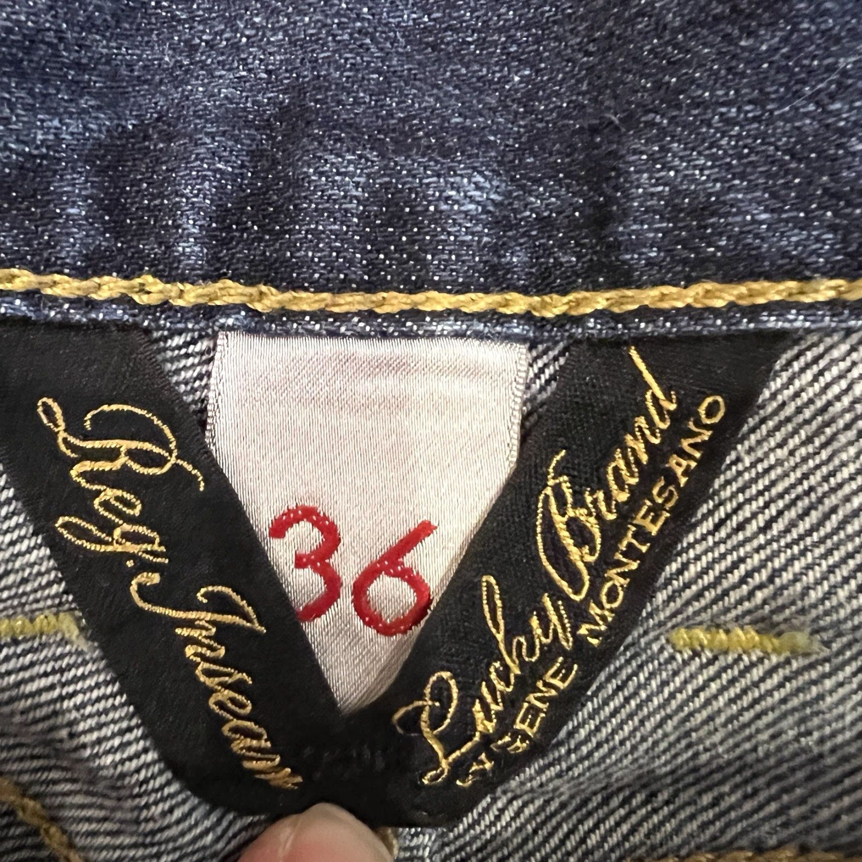 Lucky Brand Lucky Brand Men’s Jeans Size 36 X 30 Straight Fit Blue Denim Classic American Preppy Clothing Size US 36 / EU 52 - 3 Thumbnail