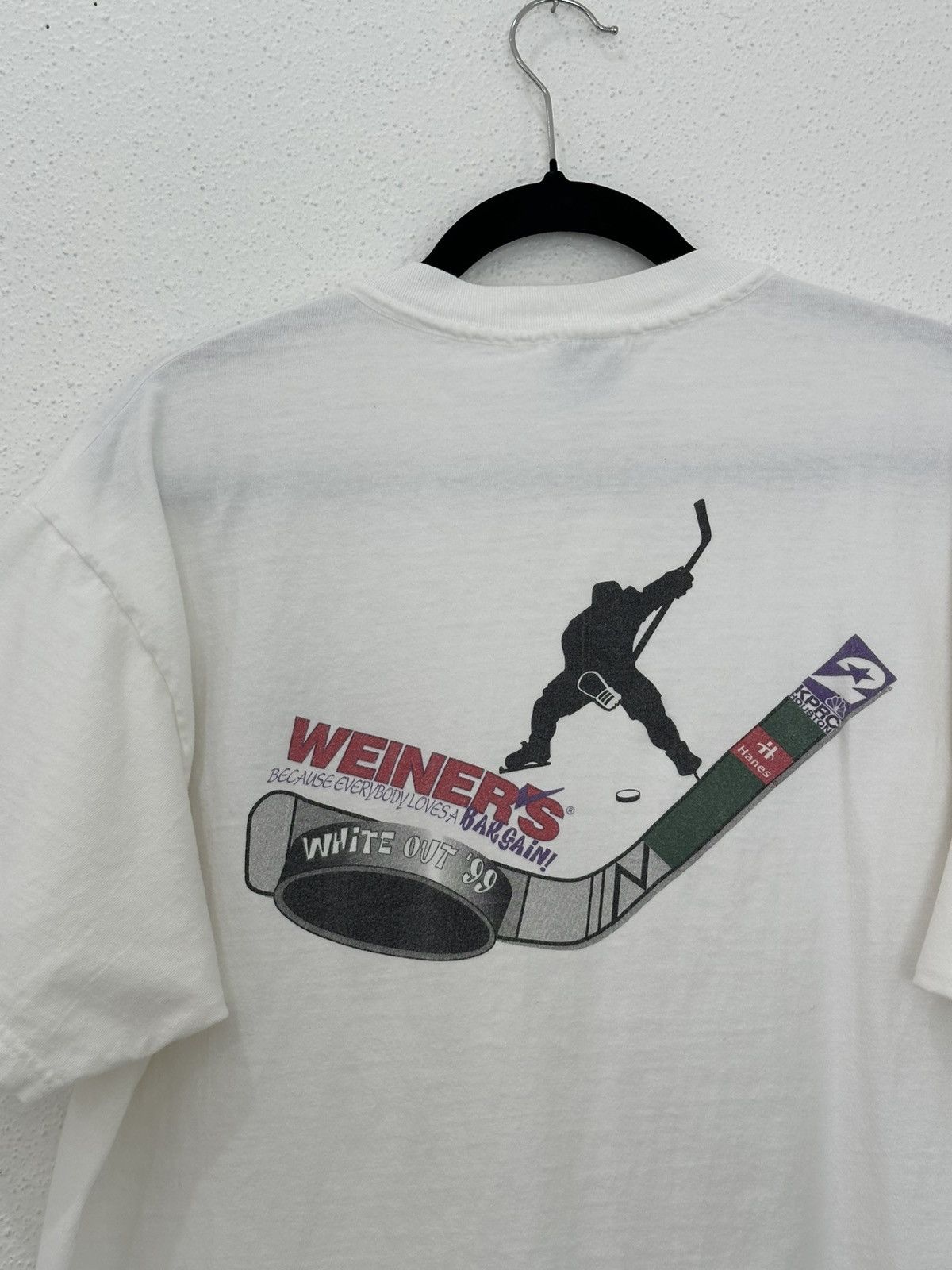 NHL Vintage 90s Houston Aeros White Out ‘99 Promo T-shirt XL Size US XL / EU 56 / 4 - 2 Thumbnail