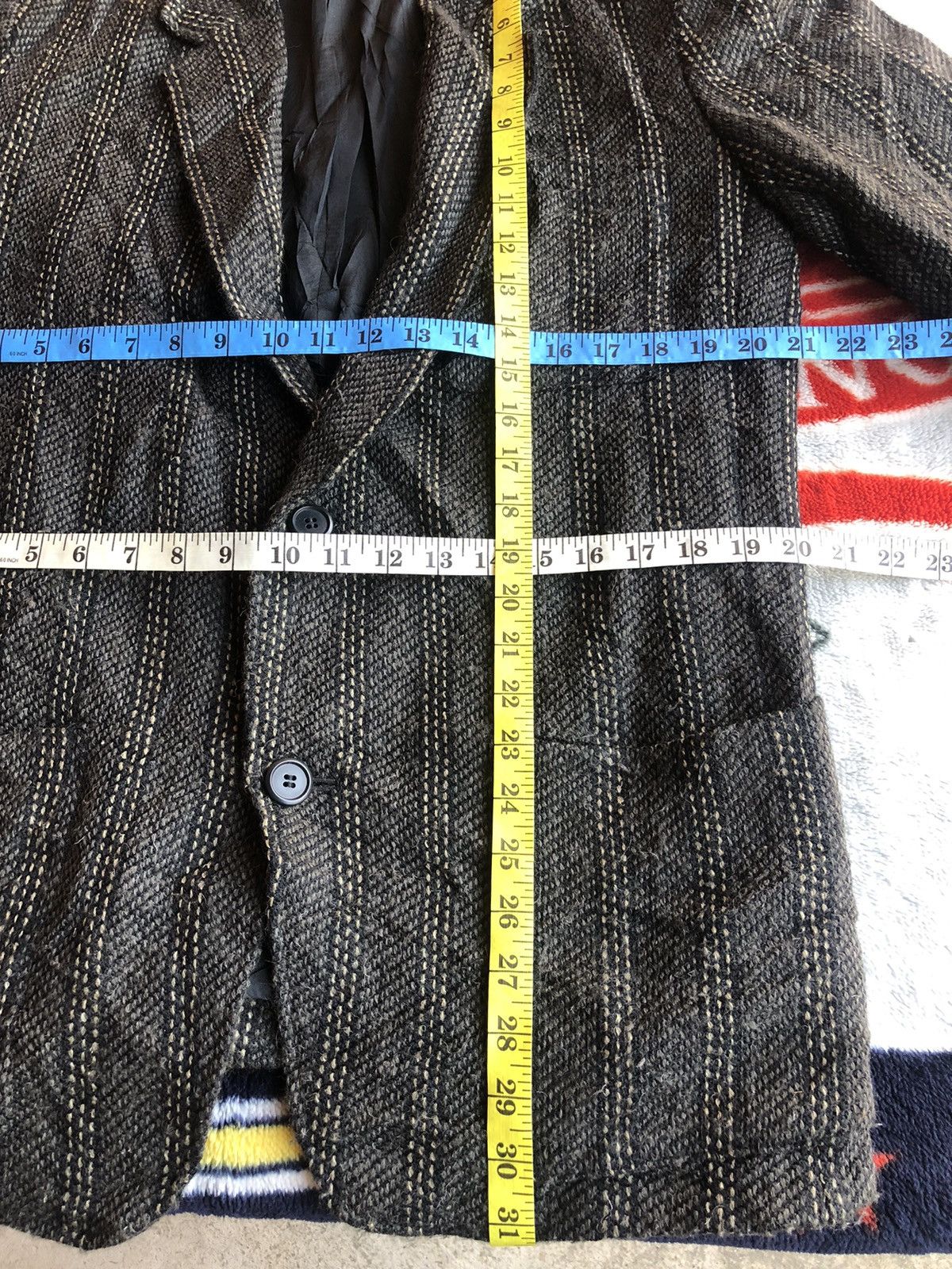 Designer × Issey Miyake × Japanese Brand Vintage Issey Miyake Wool Coat Jacket Size US M / EU 48-50 / 2 - 8 Thumbnail