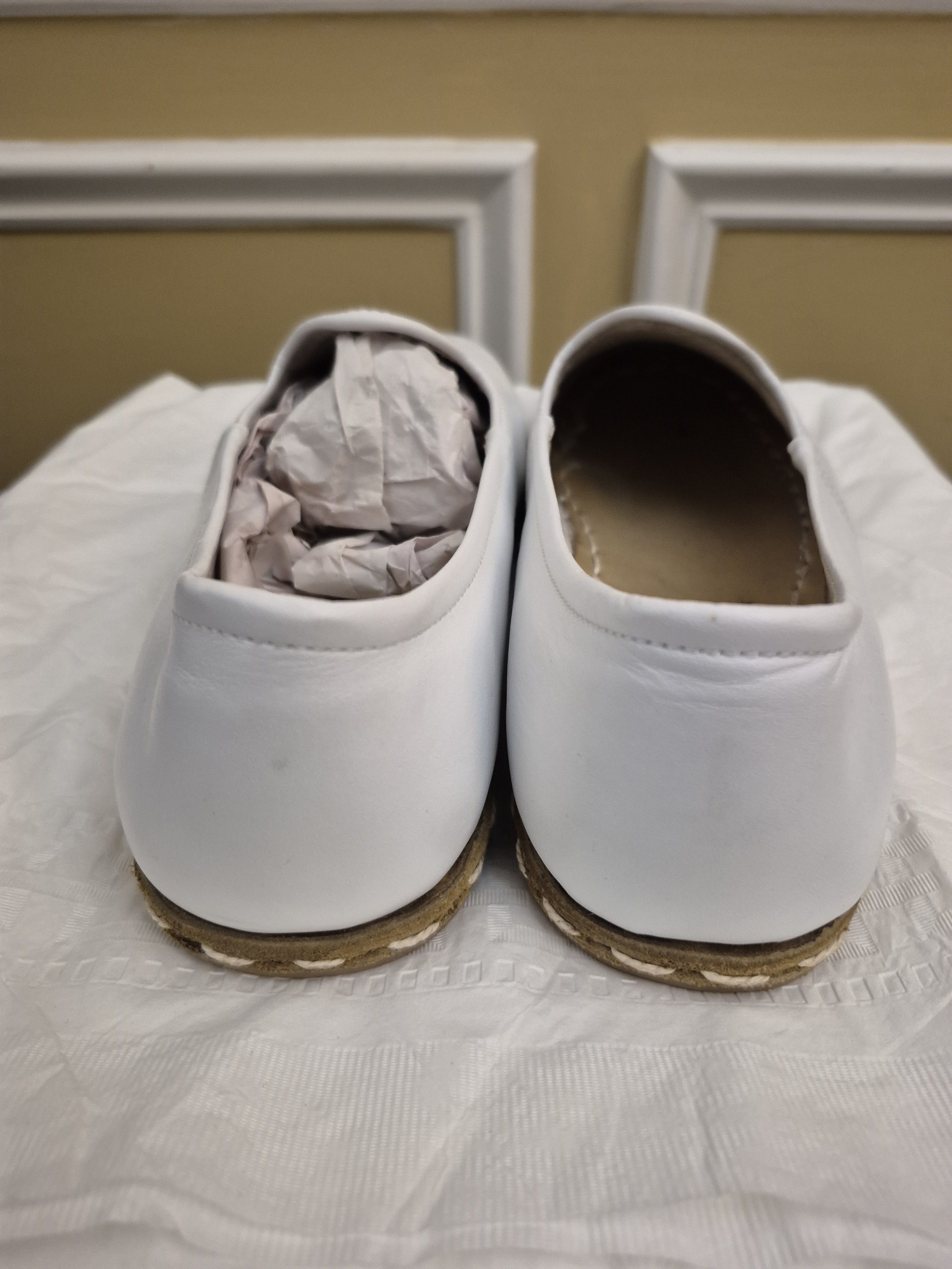 Other Sabah "Baja" WhiteLeatherLoafers Size 4/ US 11-11.5 Size US 10.5 / EU 43-44 - 6 Thumbnail