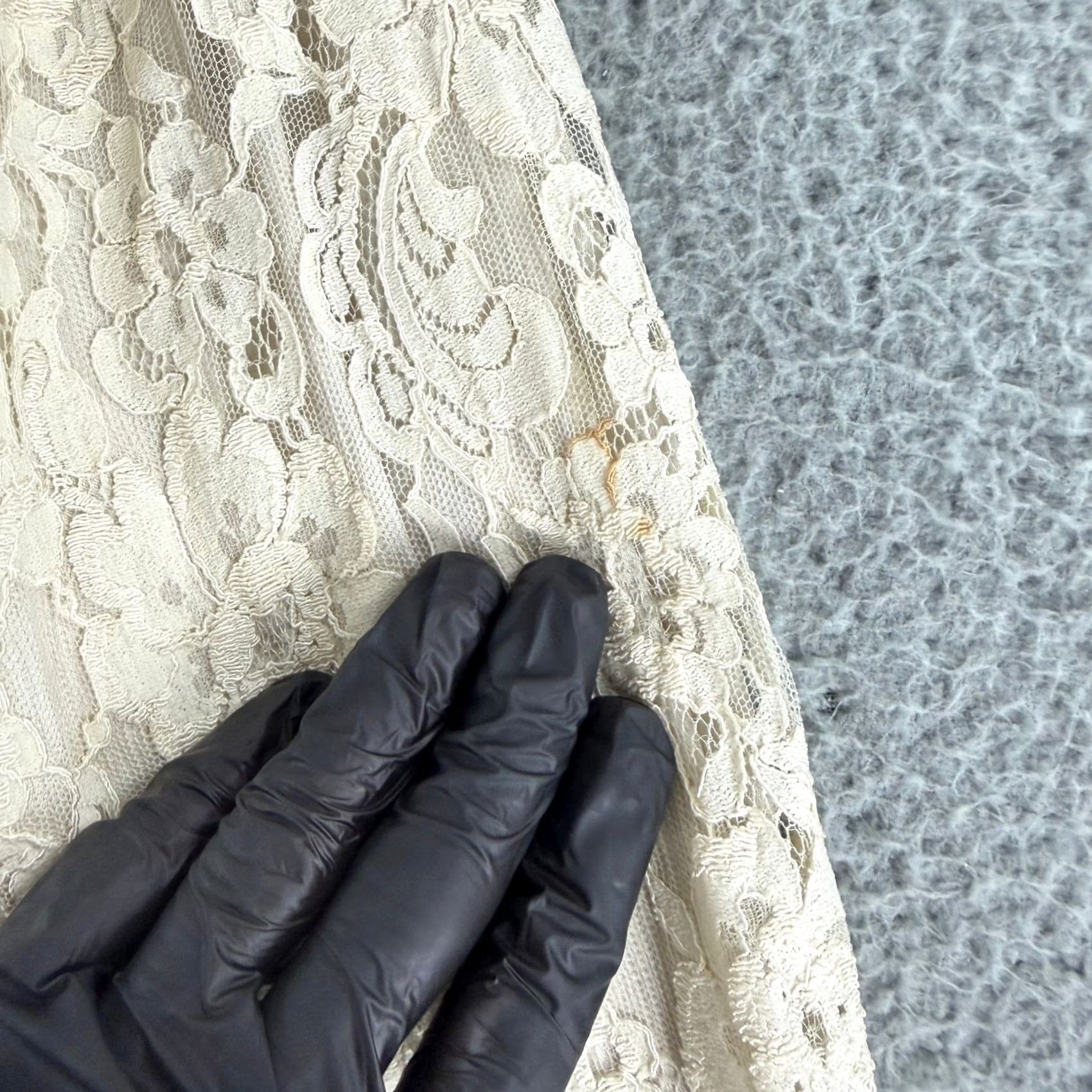 Jessica McClintock VINTAGE Jessica McClintock Lace Dress Womens 10 Long Sleeve Ivory Floral Bride Formal Wedding Dress Size L / US 10 / IT 46 - 4 Thumbnail