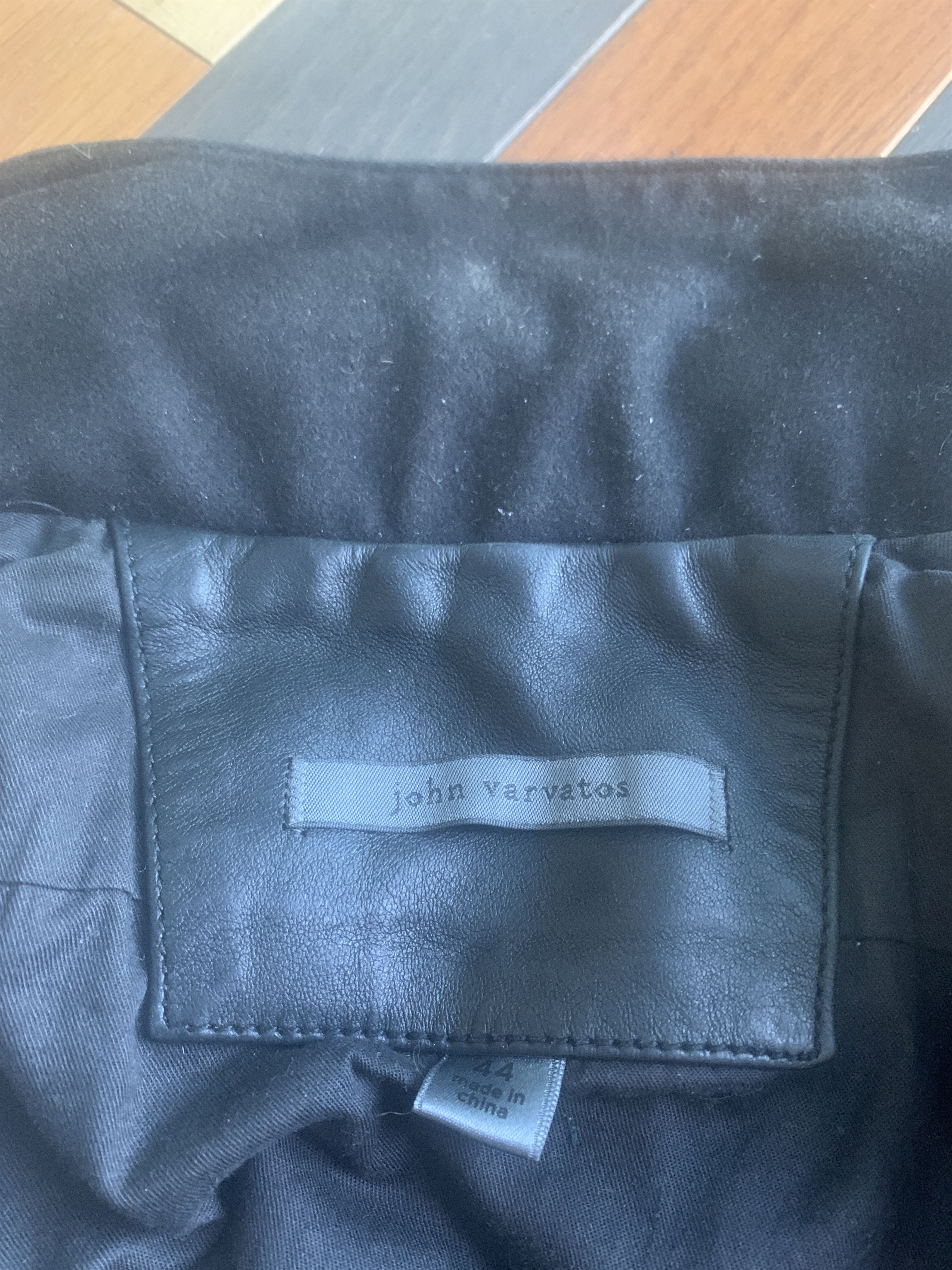 John Varvatos Mainline Collection Lambskin Cafe Racer Moto Jacket Size US S / EU 44-46 / 1 - 5 Thumbnail