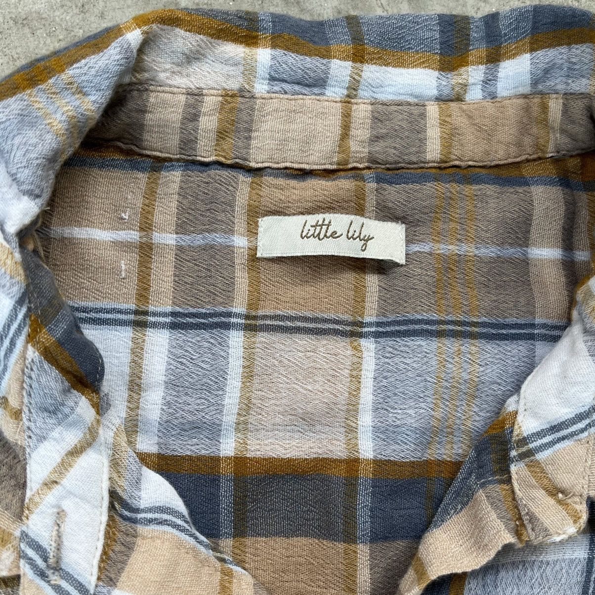 Vintage Little lily shadow plaid shirt rayon&cotton Size US M / EU 48-50 / 2 - 3 Thumbnail