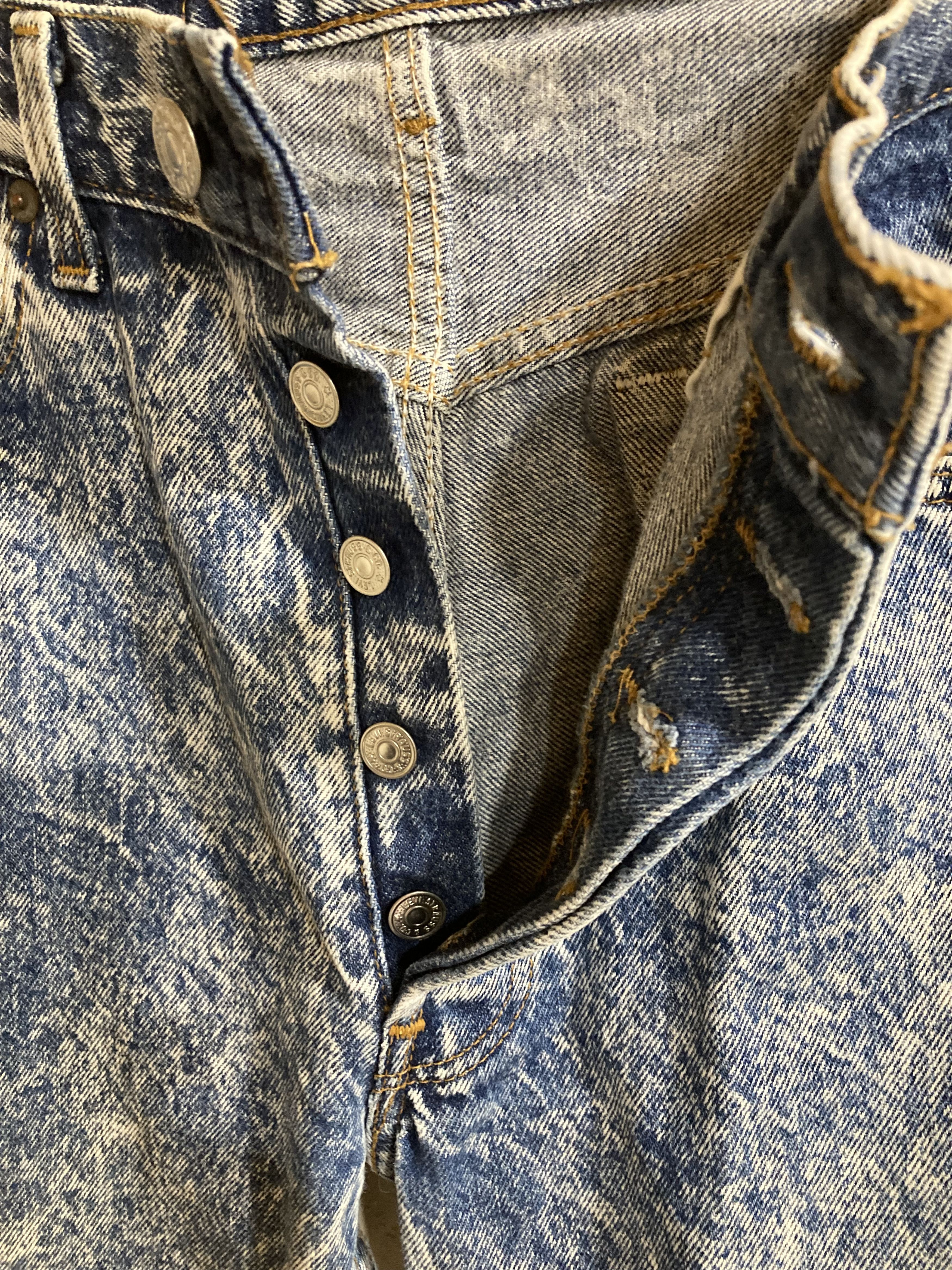 Levi's Vintage Levis 501 Acid Wash Jeans Size US 32 / EU 48 - 3 Thumbnail