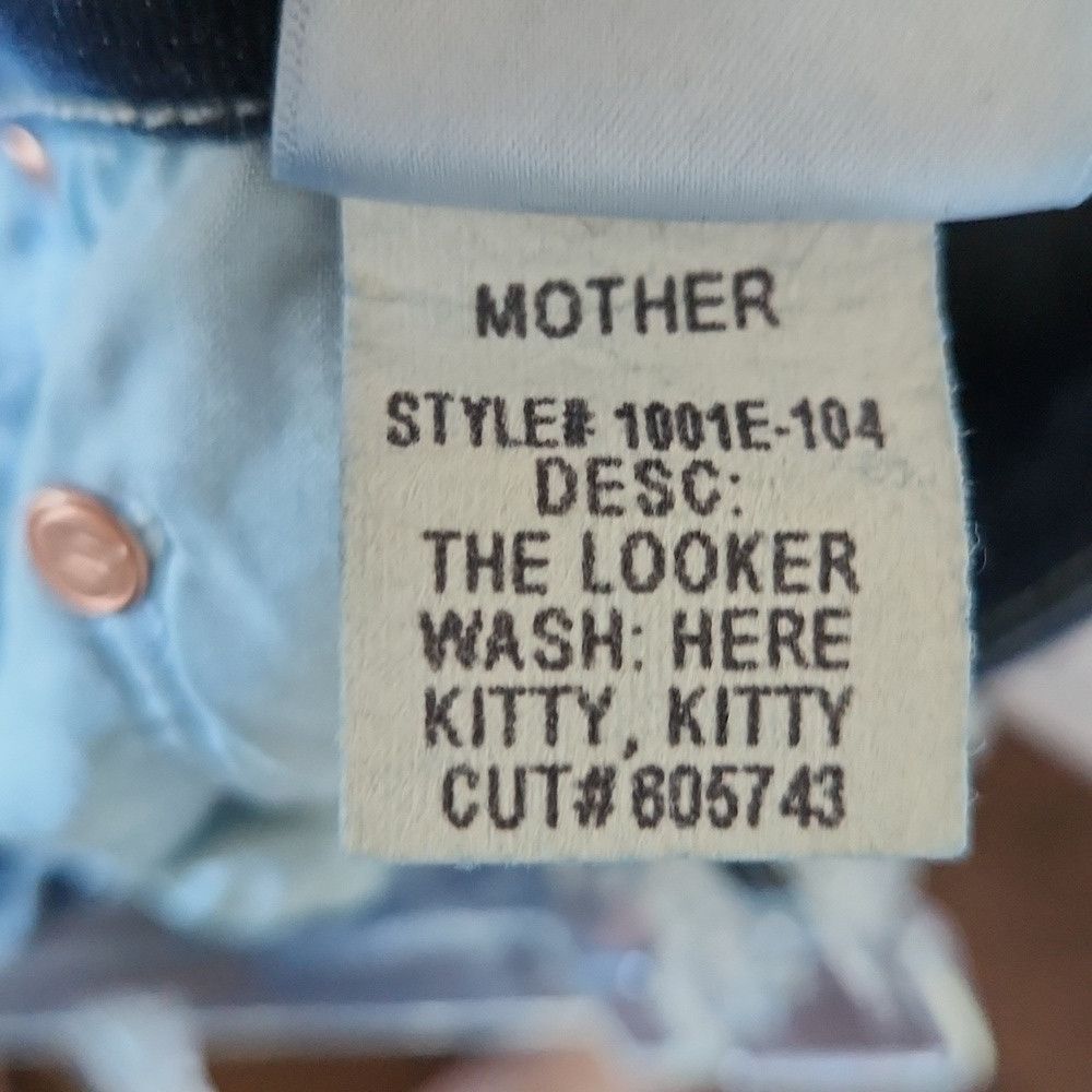 MOTHER MOTHER | The Looker Skinny Jeans Here Kitty Wash Sz 31 Size 31" - 9 Thumbnail