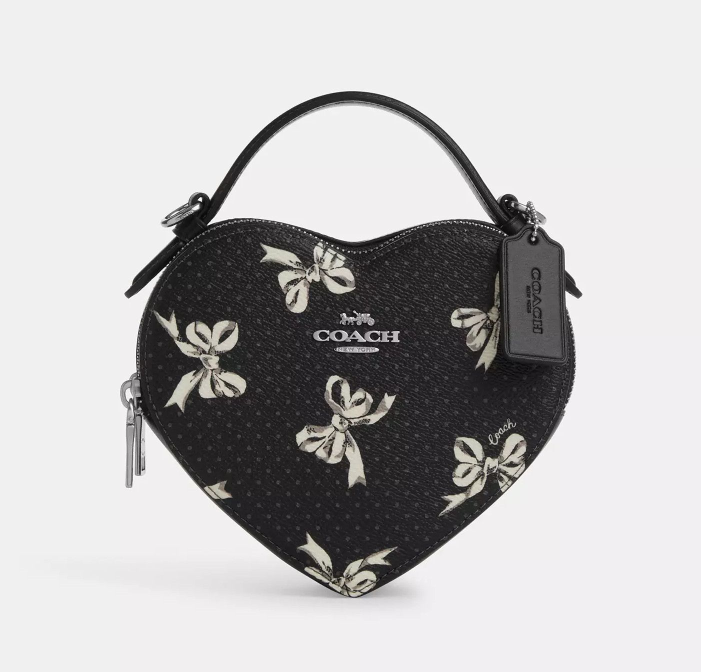 Coach Heart Crossbody Bag With Bow Print CAA99 Size ONE SIZE - 8 Thumbnail