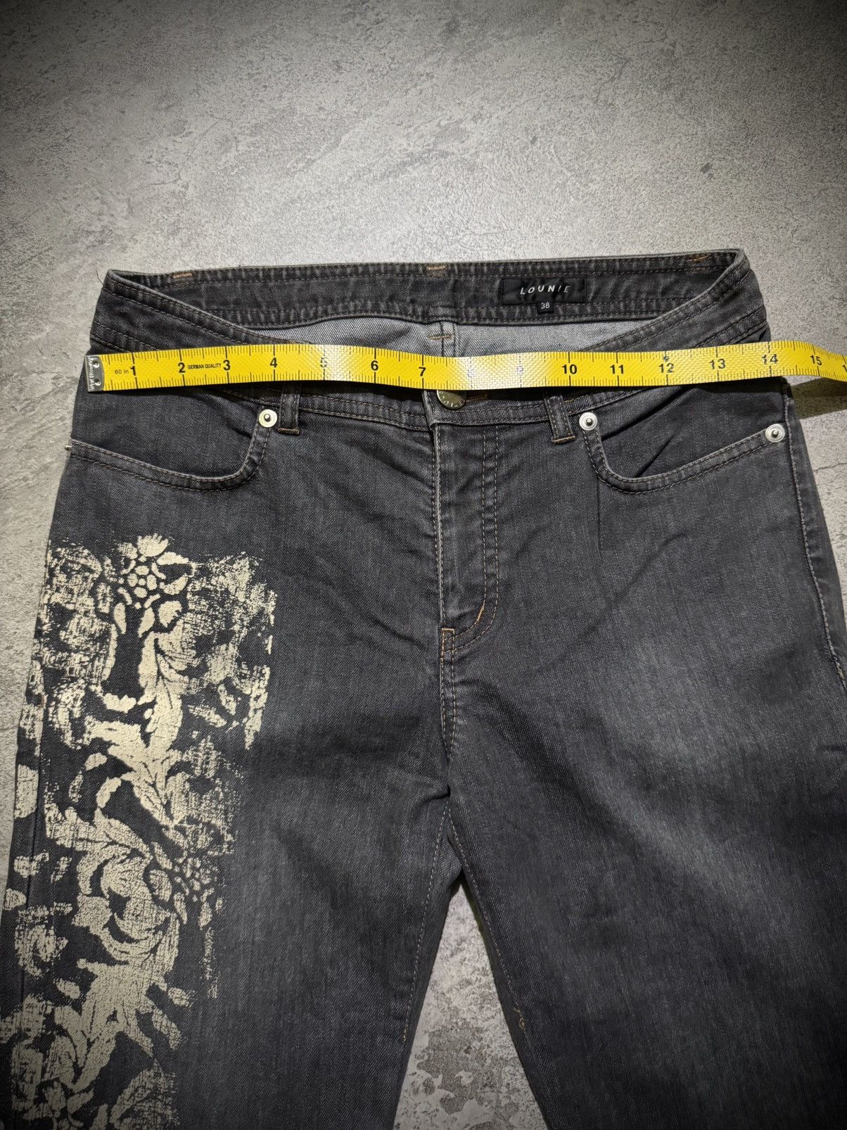 Tornado Mart Y2k Lounie tribal ifsixwasnine poem style bootcut jeans Size US 28 / EU 44 - 11 Thumbnail