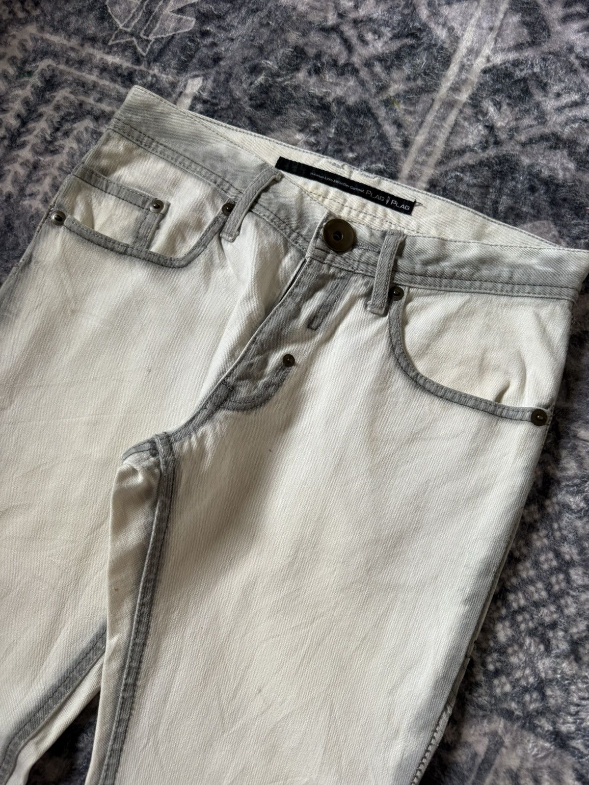 Tete Homme Tete Homme Japan Trompe l'oeil Contrast Stitch Jeans Size US 29 - 20 Thumbnail