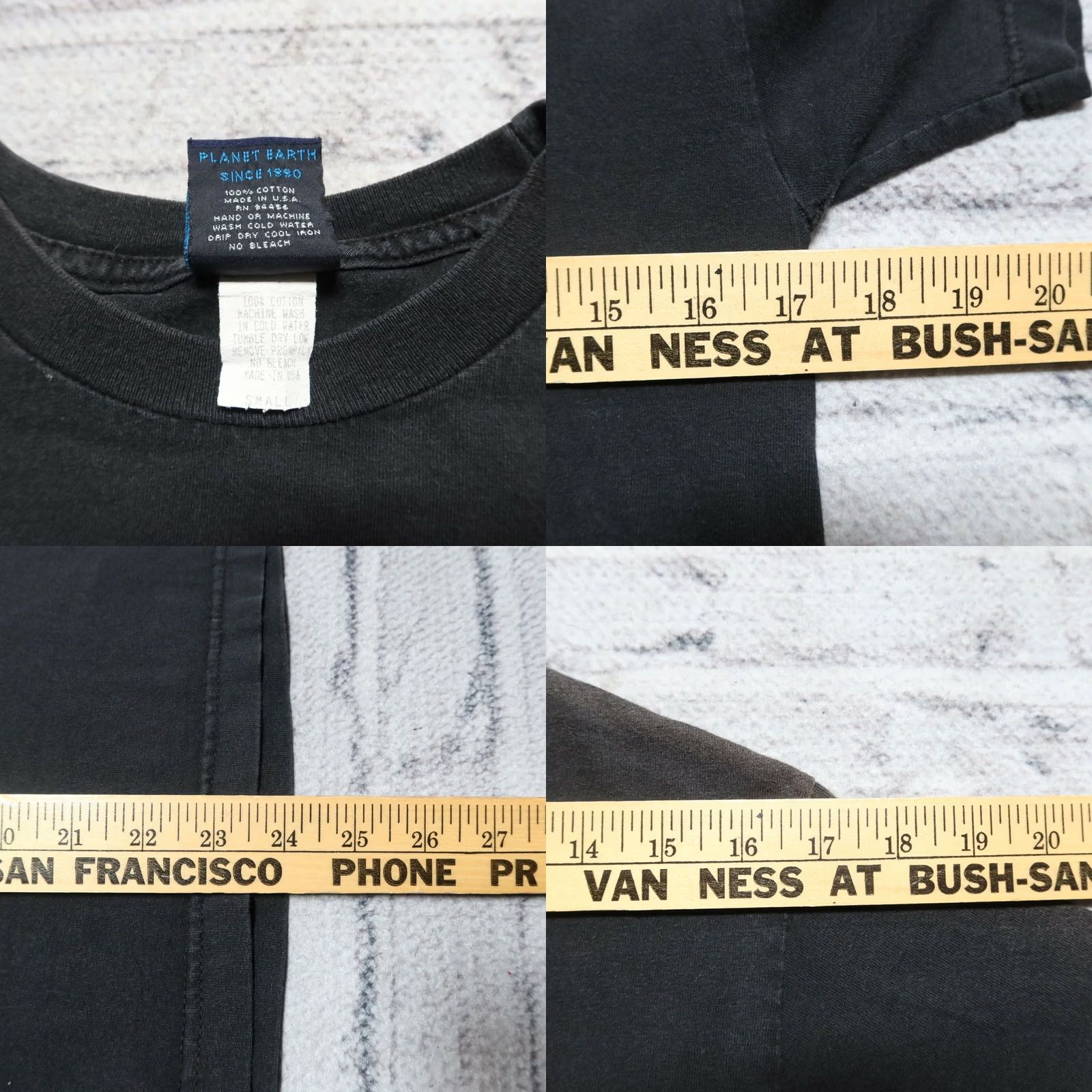 Vintage Vintage Planet Earth Shirt 90s Skateboard Size S Black Mens Shirt Size US S / EU 44-46 / 1 - 8 Thumbnail