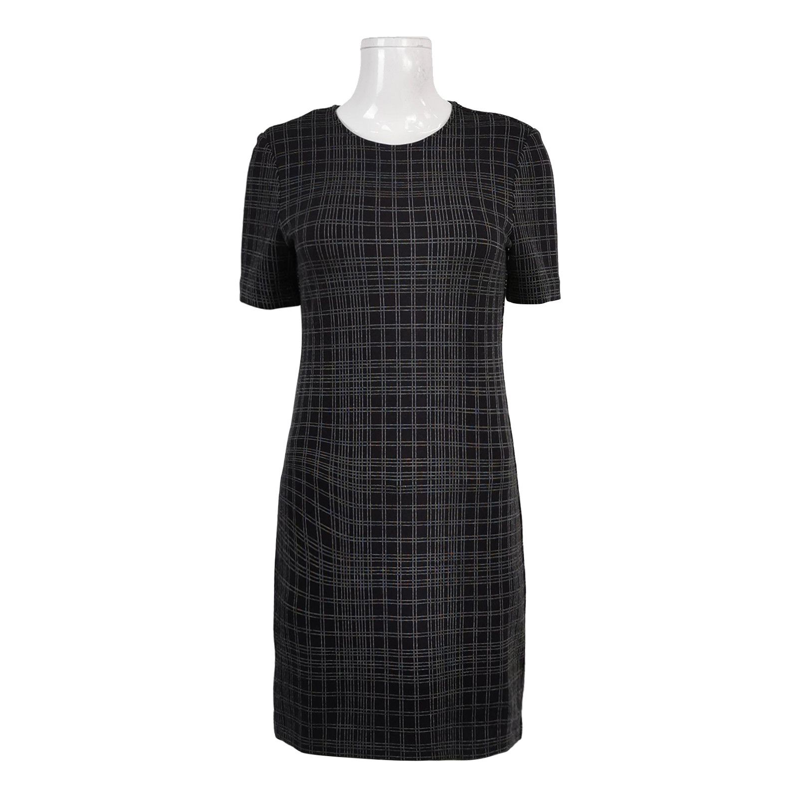Theory Theory Checkered Round Neck Mini Dress Size 2 Size XS / US 0-2 / IT 36-38 - 1 Thumbnail