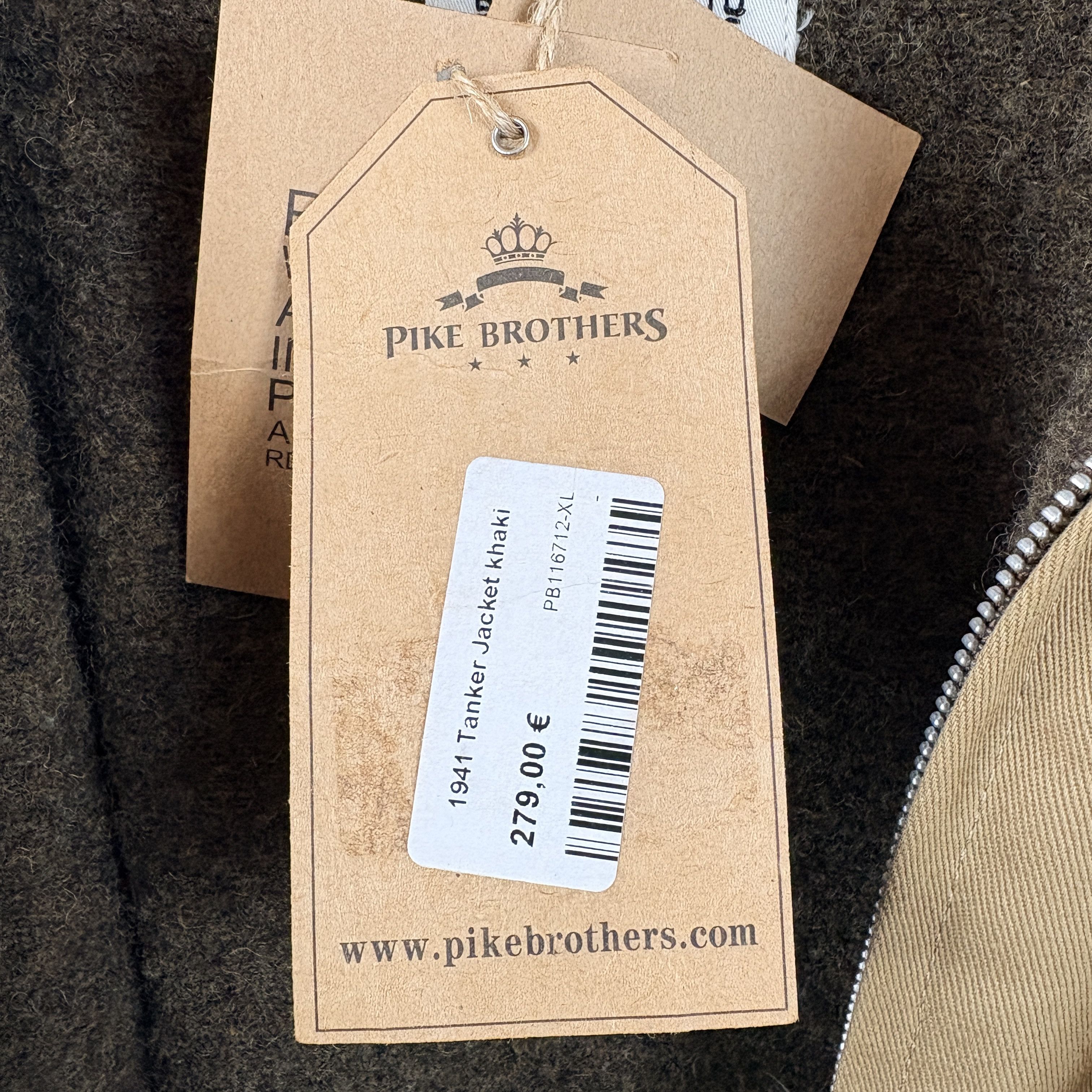 Pike Brothers Pike Brothers 1941 Tanker Jacket, Khaki NWT Size US XL / EU 56 / 4 - 5 Thumbnail