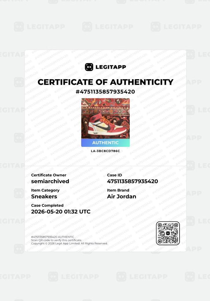 Jordan Brand × Off-White Size 13 - Jordan 1 Retro OG x Off-White High Chicago Size US 13 / EU 46 - 14 Thumbnail