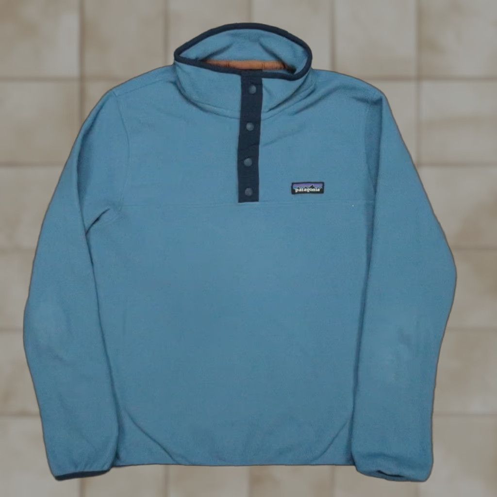 Patagonia Patagonia Jacket Womens M Blue Snap-T Pullover Lightweight Woolly Fleece Casual Trendy 90s? Size M / US 6-8 / IT 42-44 - 1 Thumbnail